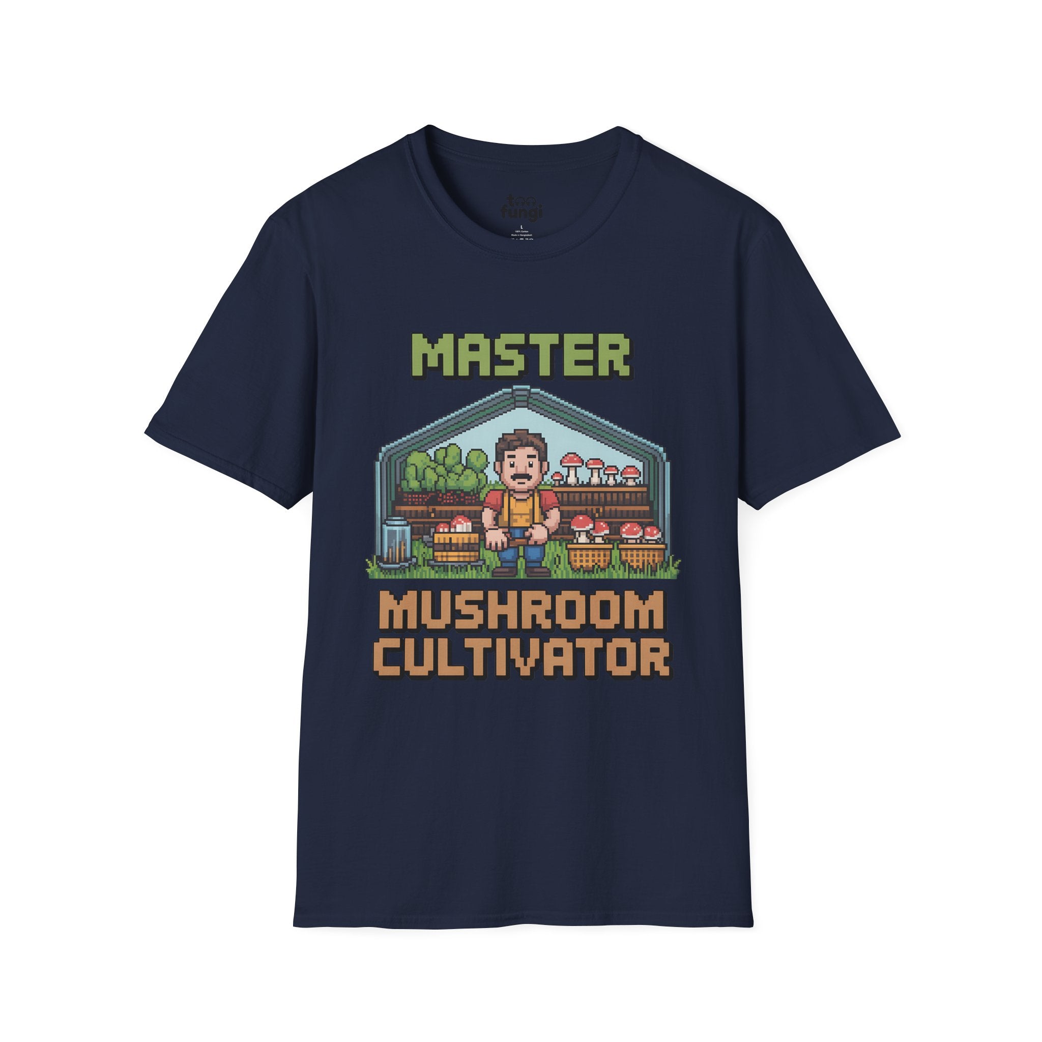Master Mushroom Cultivator 8-Bit Growing Expert T-Shirt