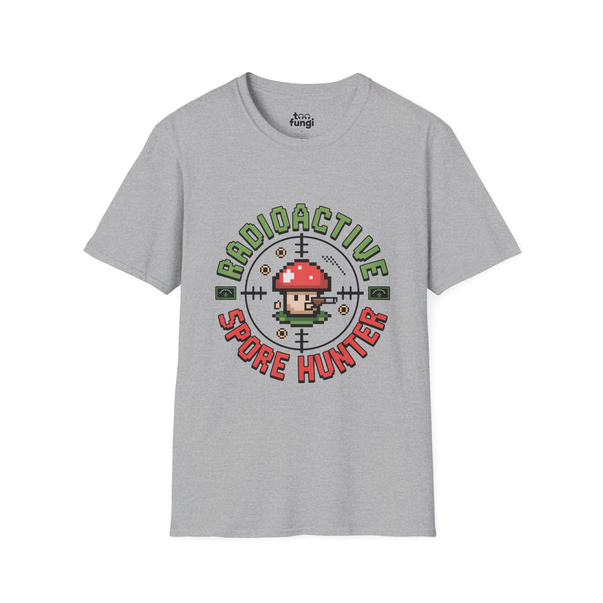Bioactive Spore Hunter 8-Bit Research Badge T-Shirt
