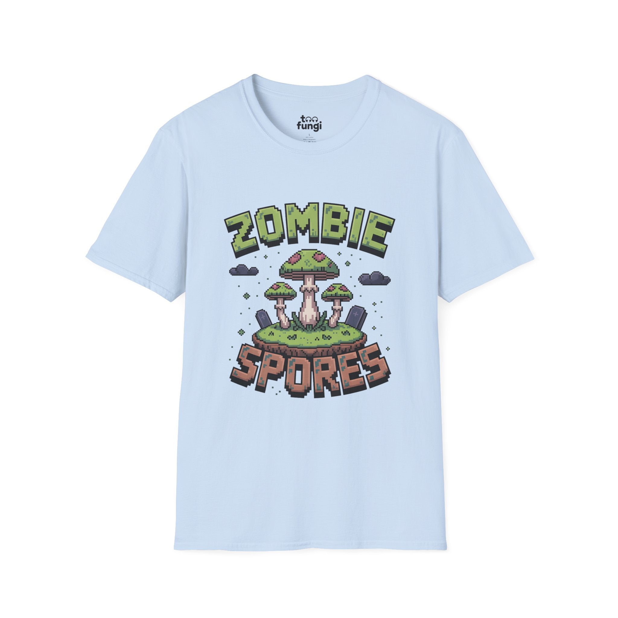 Zombie Spores 8-Bit Horror Pixel Art T-Shirt