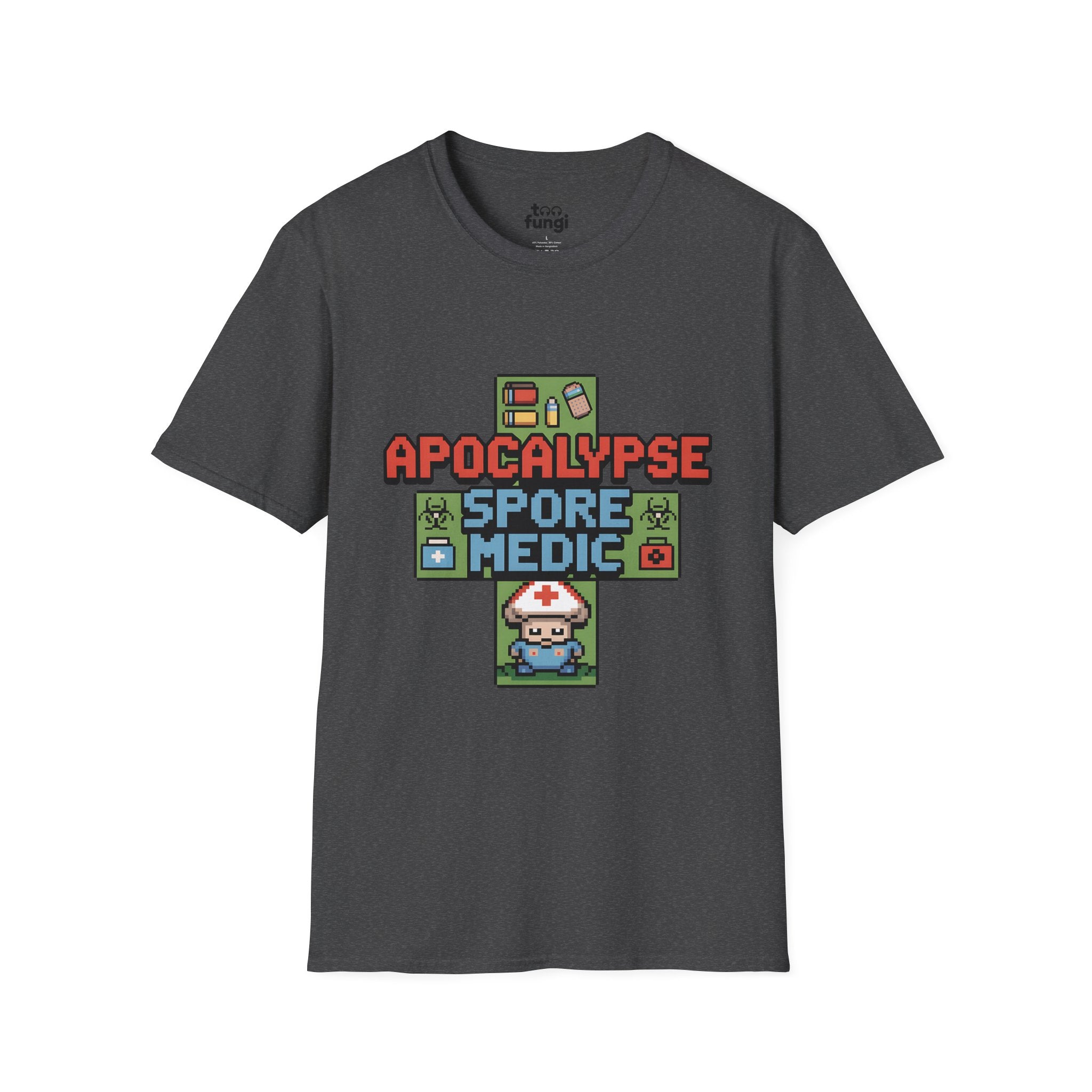 Apocalypse Spore Medic 8-Bit Emergency Healer T-Shirt