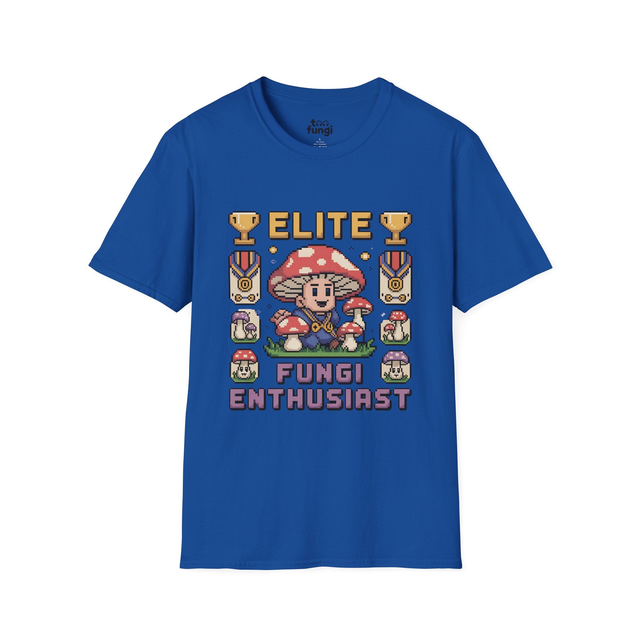 Elite Fungi Enthusiast Premium Badge T-Shirt