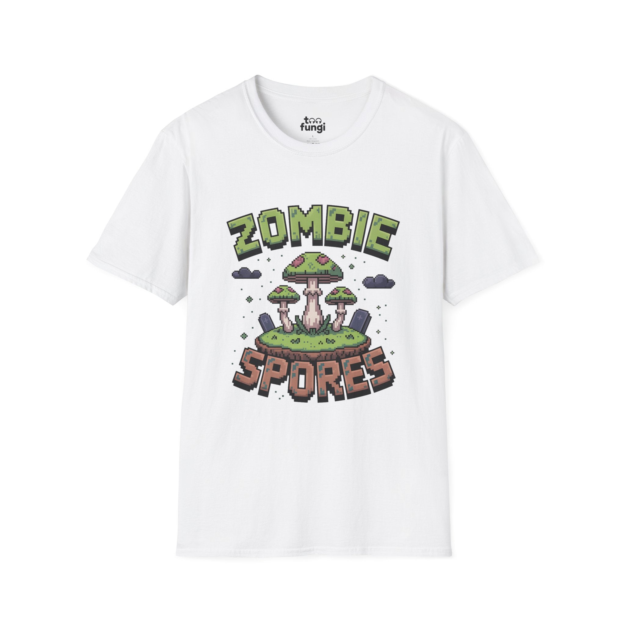 Zombie Spores 8-Bit Horror Pixel Art T-Shirt