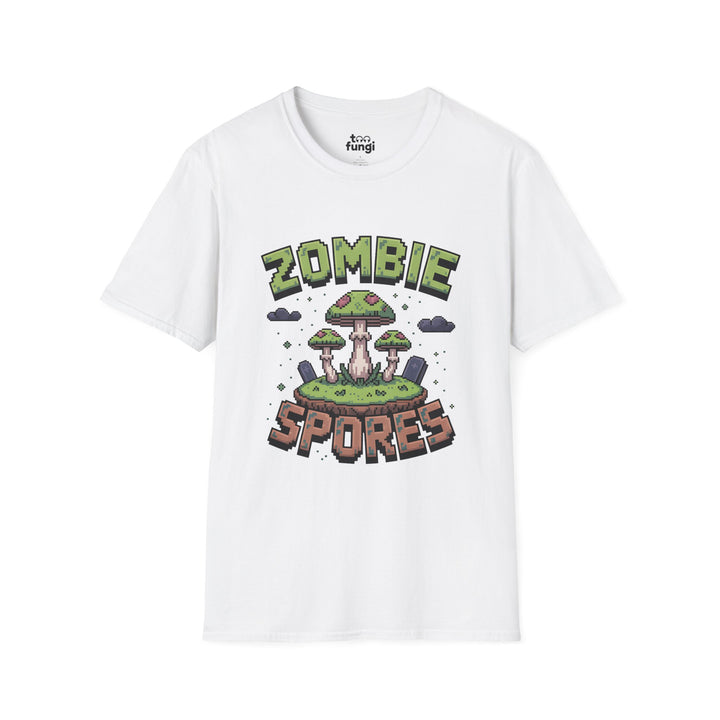 Zombie Spores 8-Bit Horror Pixel Art T-Shirt