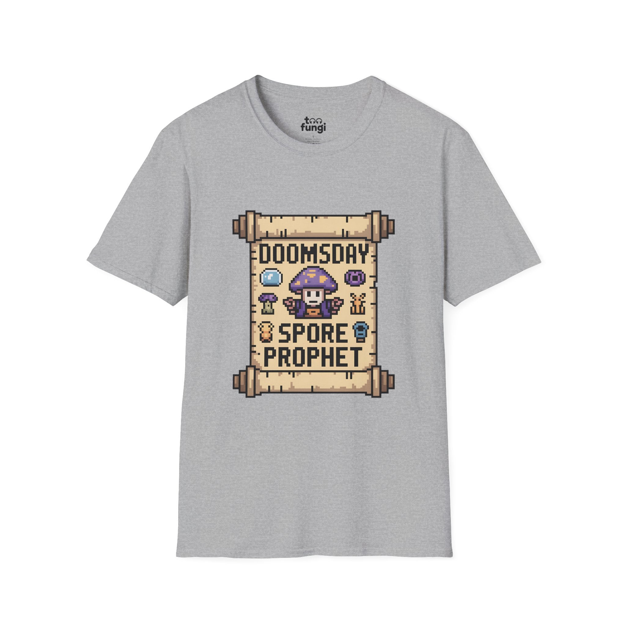 Doomsday Spore Prophet 8-Bit Oracle Badge T-Shirt