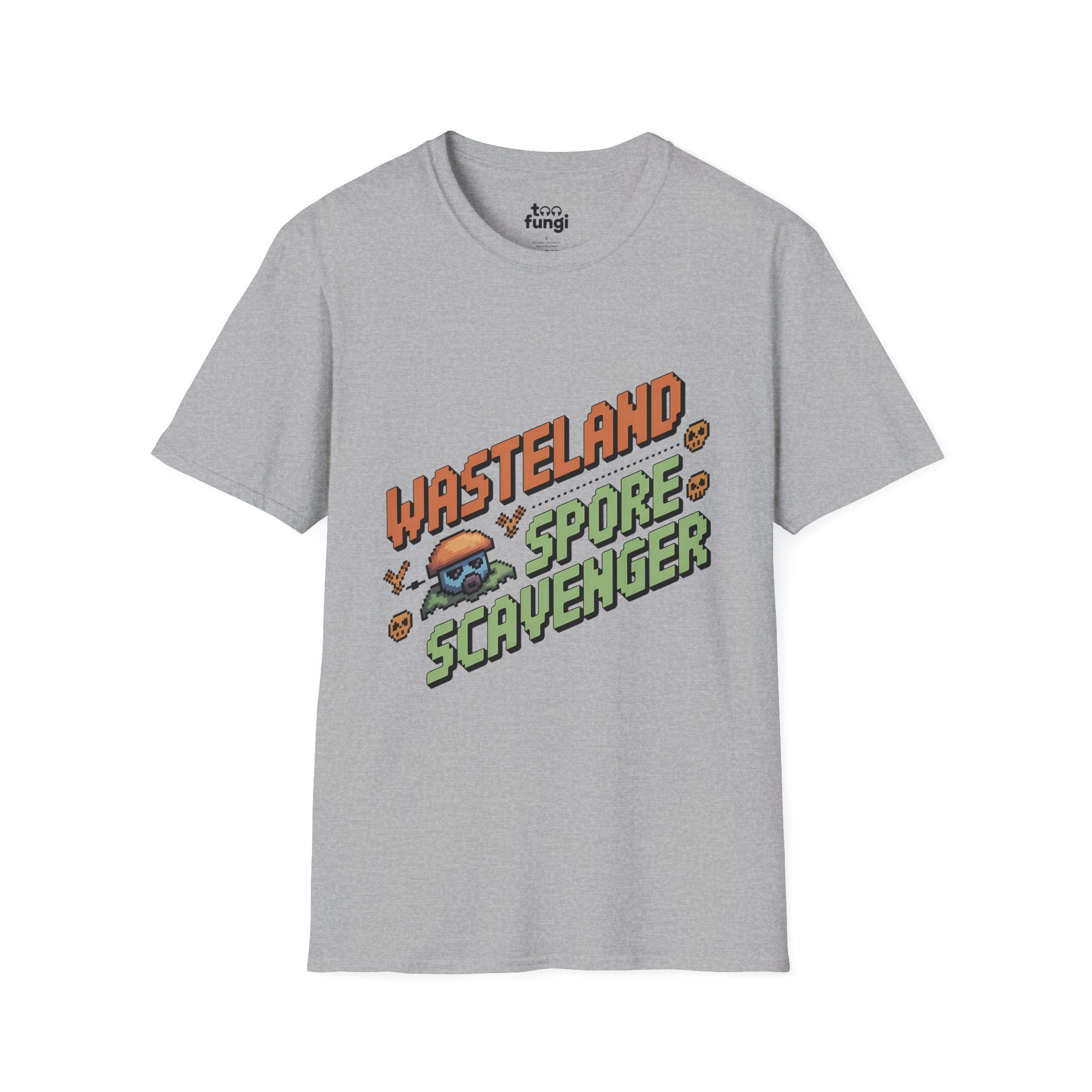 Wasteland Spore Scavenger 8-Bit Post-Apocalyptic T-Shirt