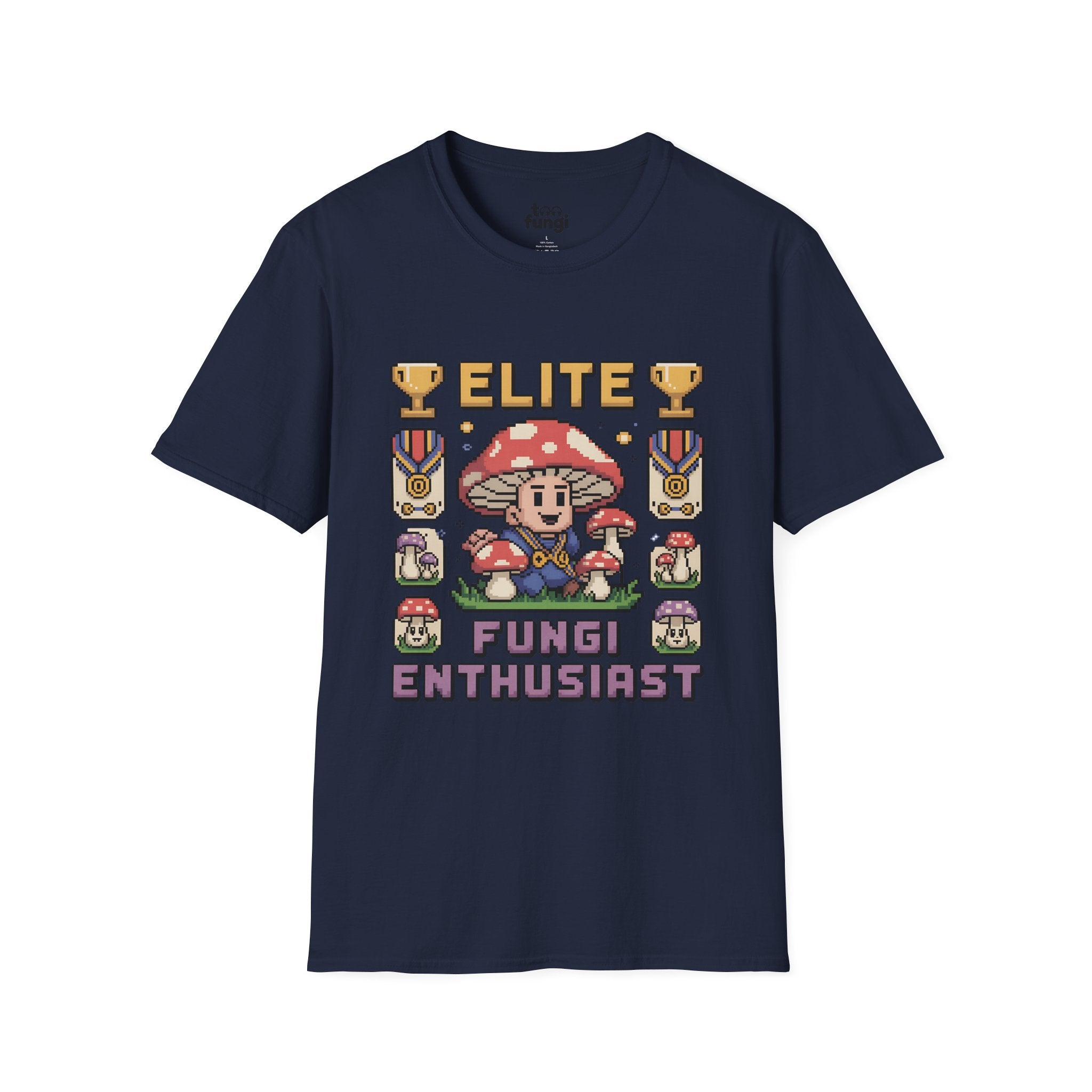 Elite Fungi Enthusiast Premium Badge T-Shirt