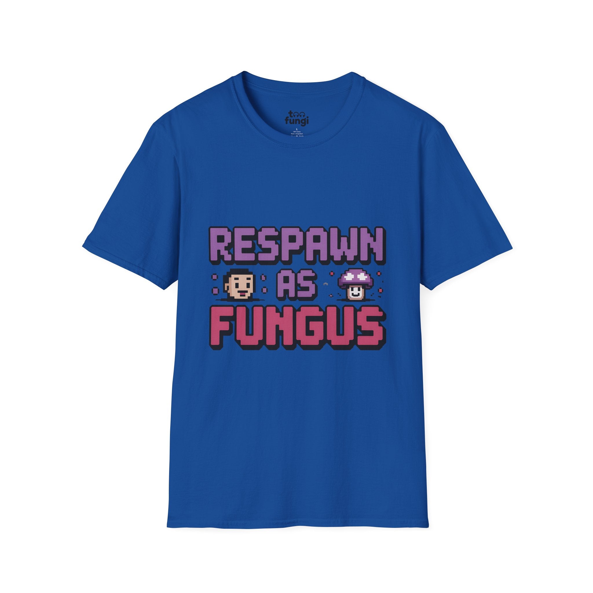 Respawn As Fungus 8-Bit Afterlife Gaming T-Shirt
