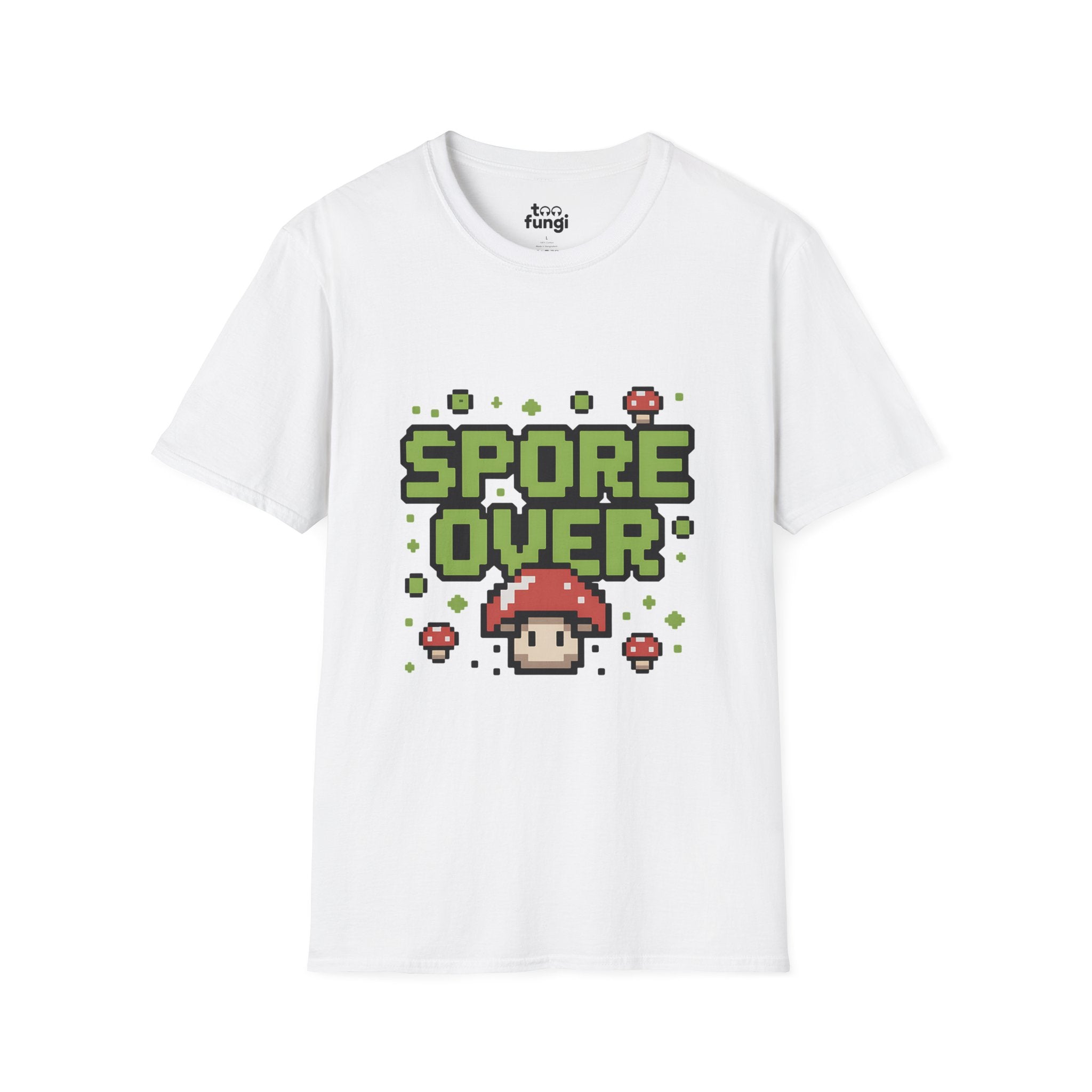Spore Over 8-Bit Gaming Mushroom T-Shirt