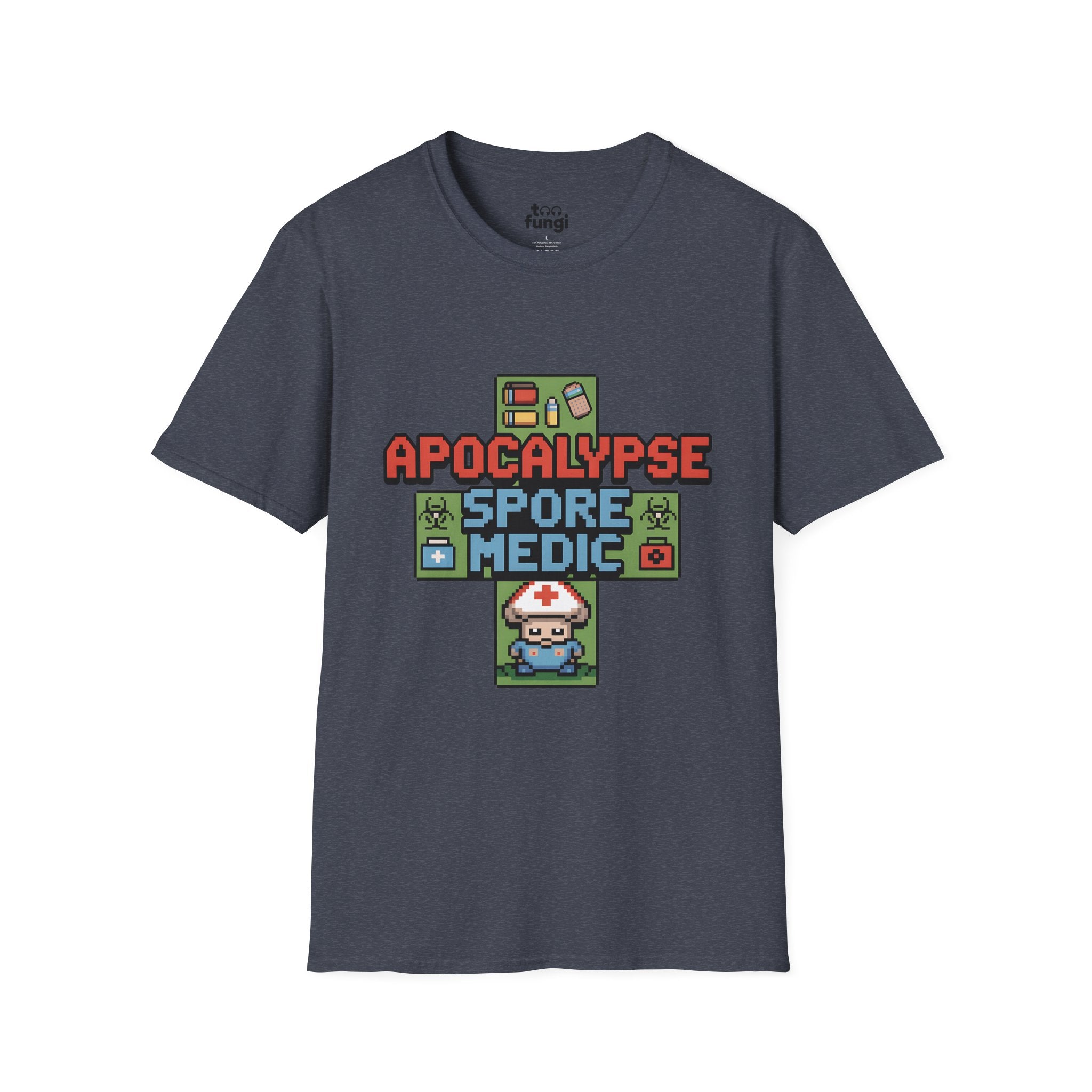 Apocalypse Spore Medic 8-Bit Emergency Healer T-Shirt