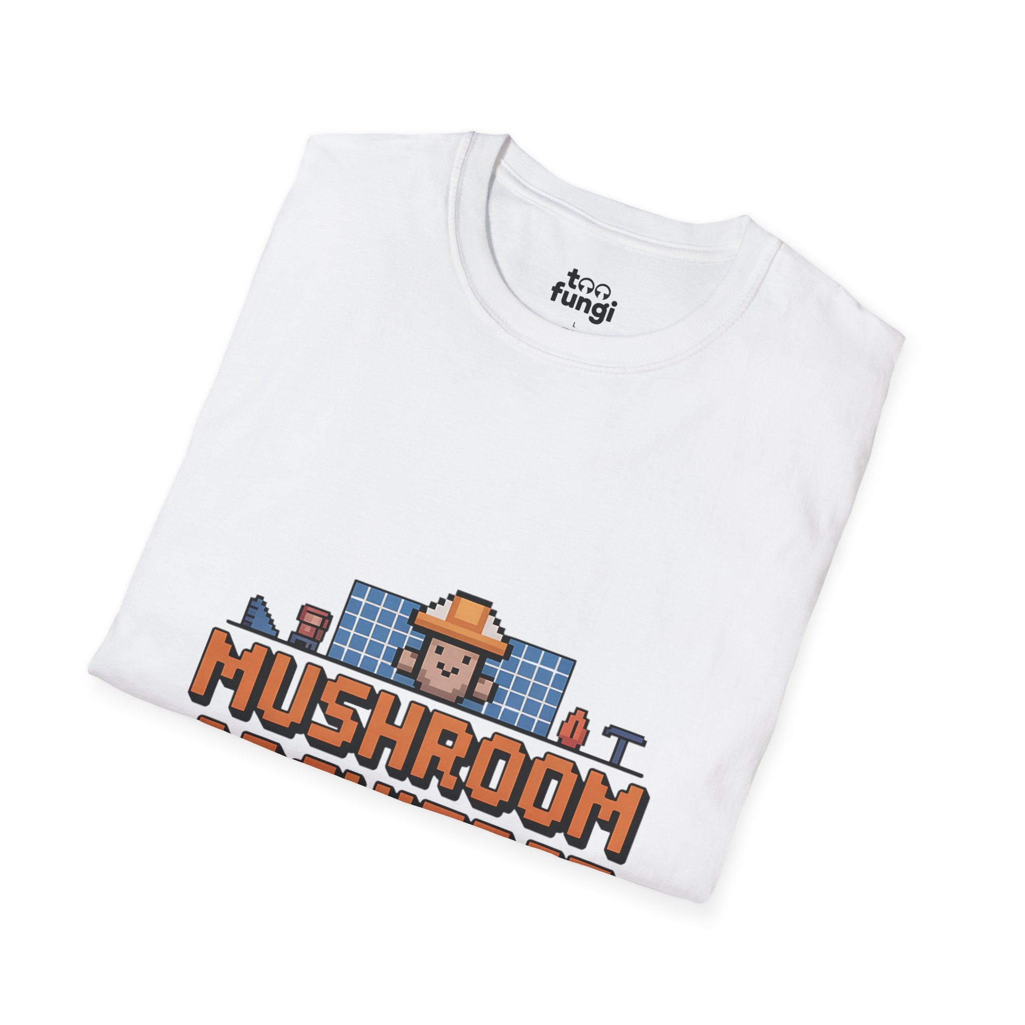 Underground Mushroom Architect 8-Bit Cave Designer T-Shirt