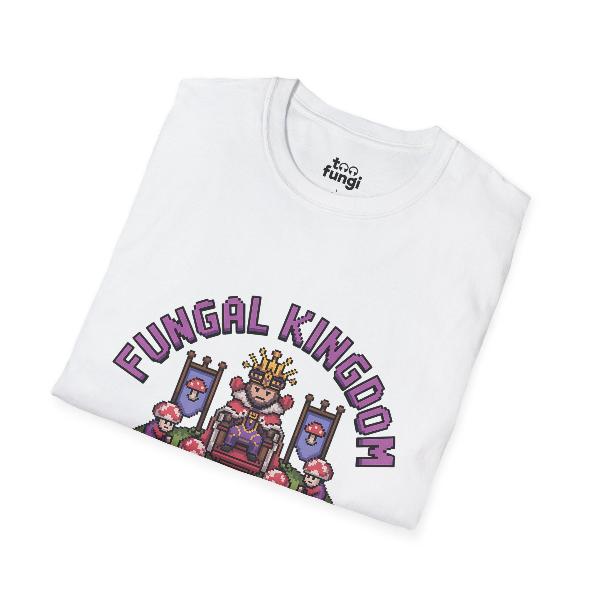 Fungal Kingdom Overlord 8-Bit Royal Badge T-Shirt