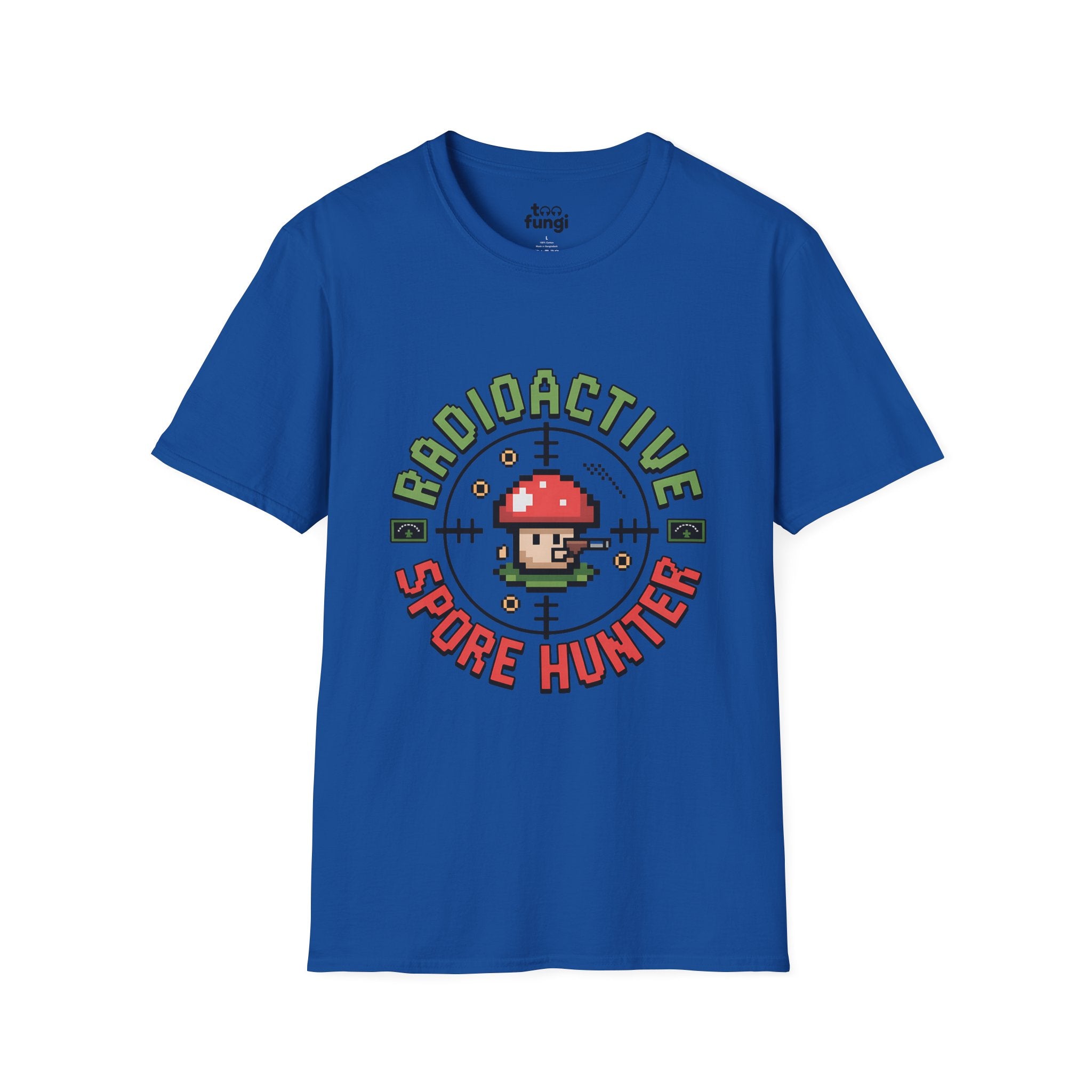 Bioactive Spore Hunter 8-Bit Research Badge T-Shirt