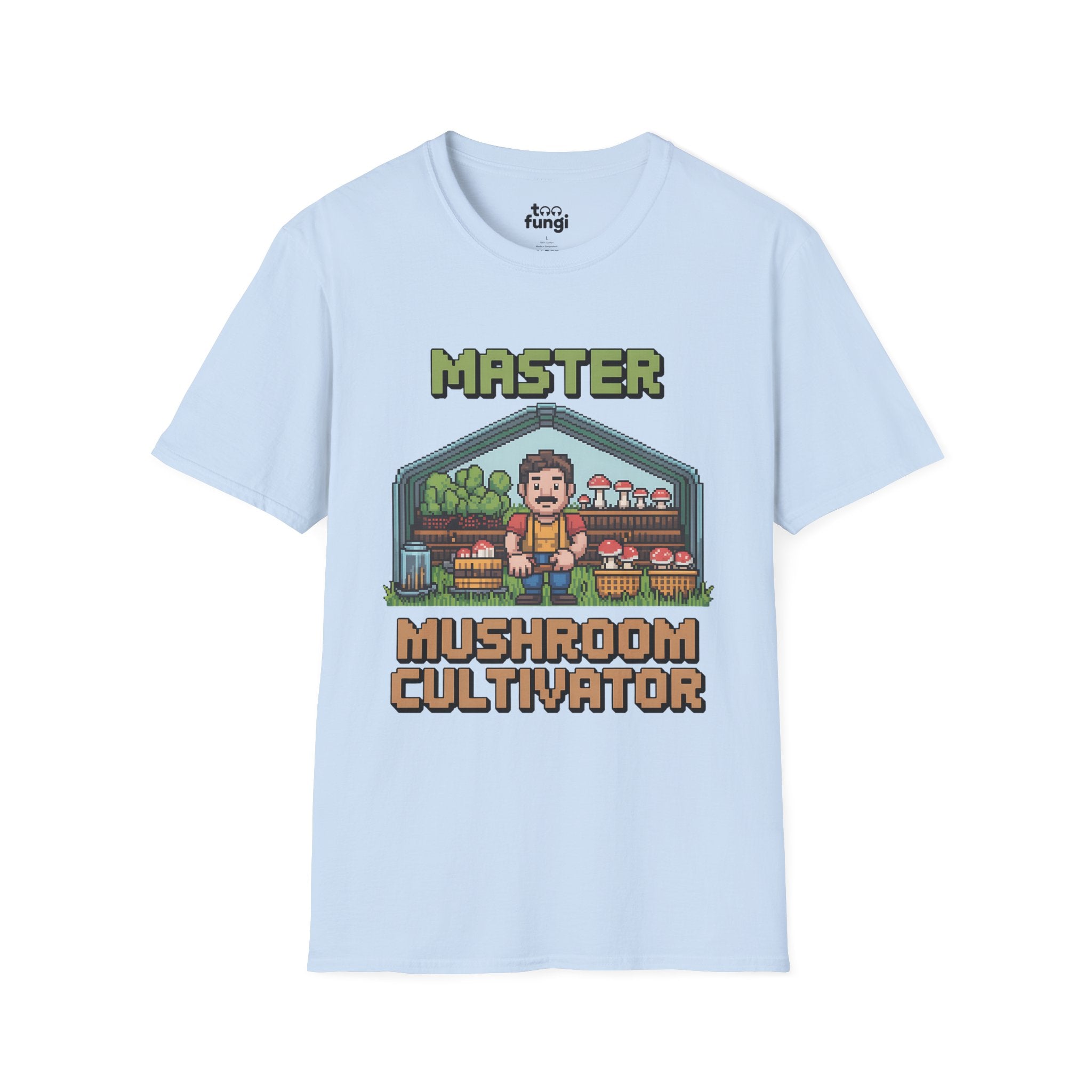 Master Mushroom Cultivator 8-Bit Growing Expert T-Shirt