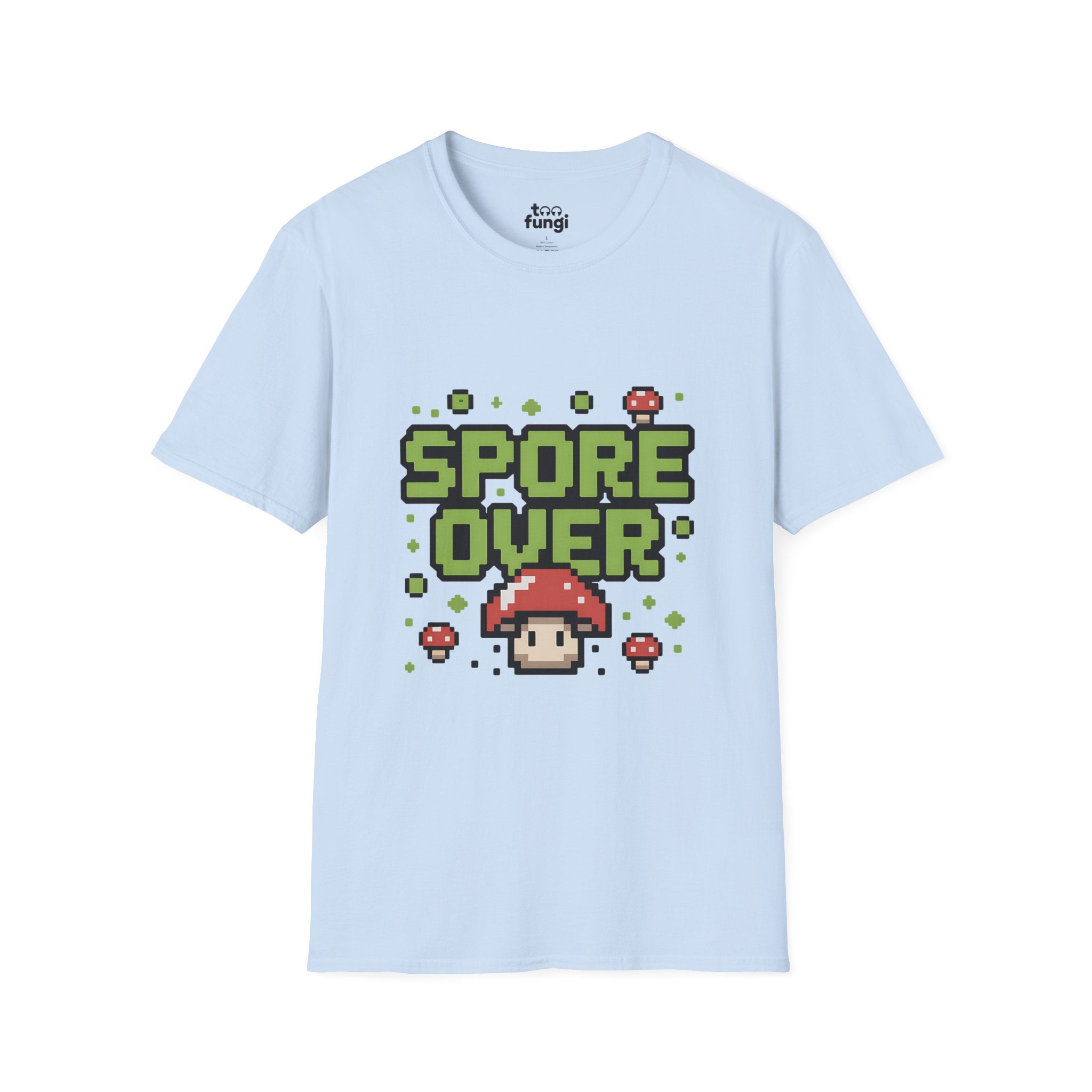 Spore Over 8-Bit Gaming Mushroom T-Shirt