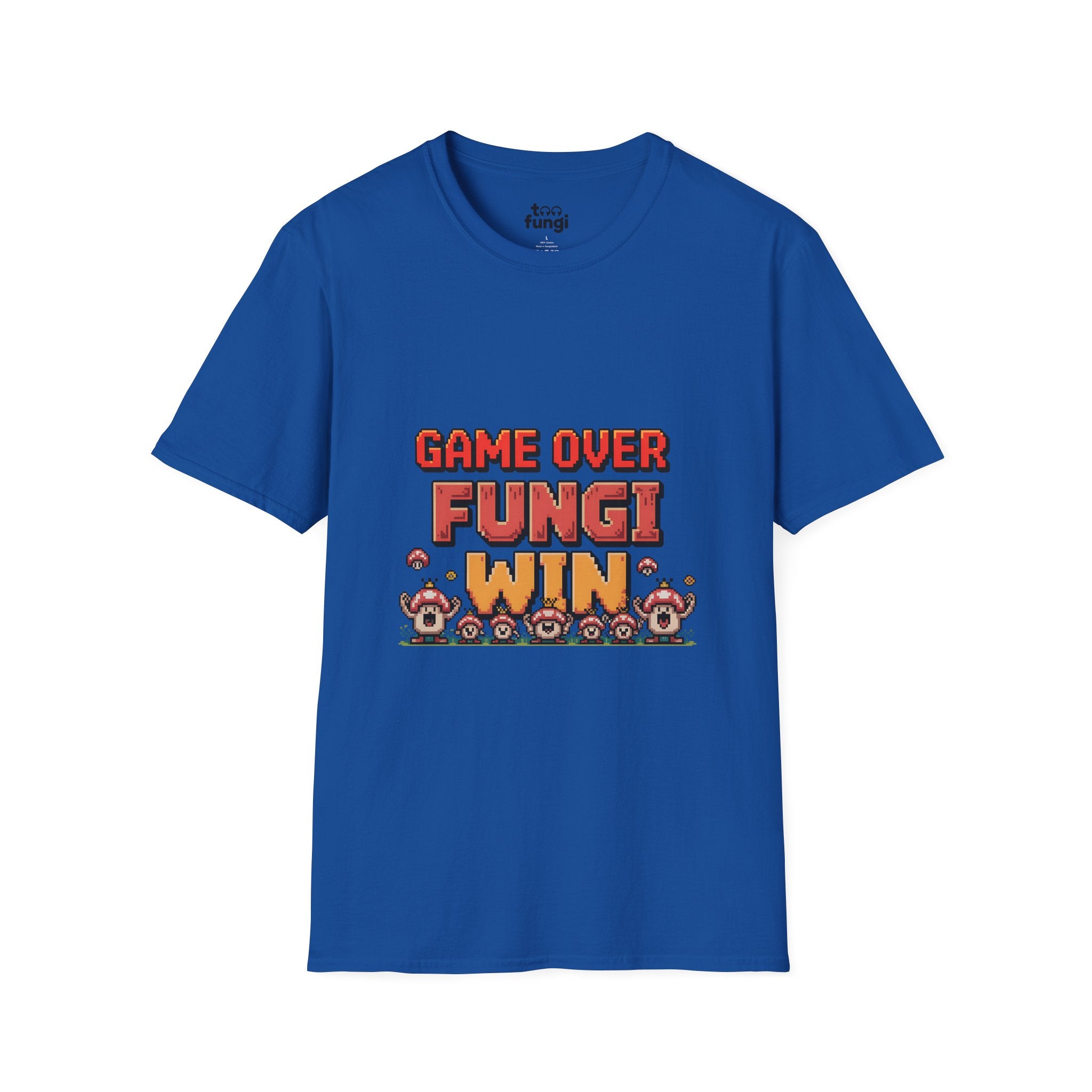 Game Over Fungi Win 8-Bit Victory Screen T-Shirt