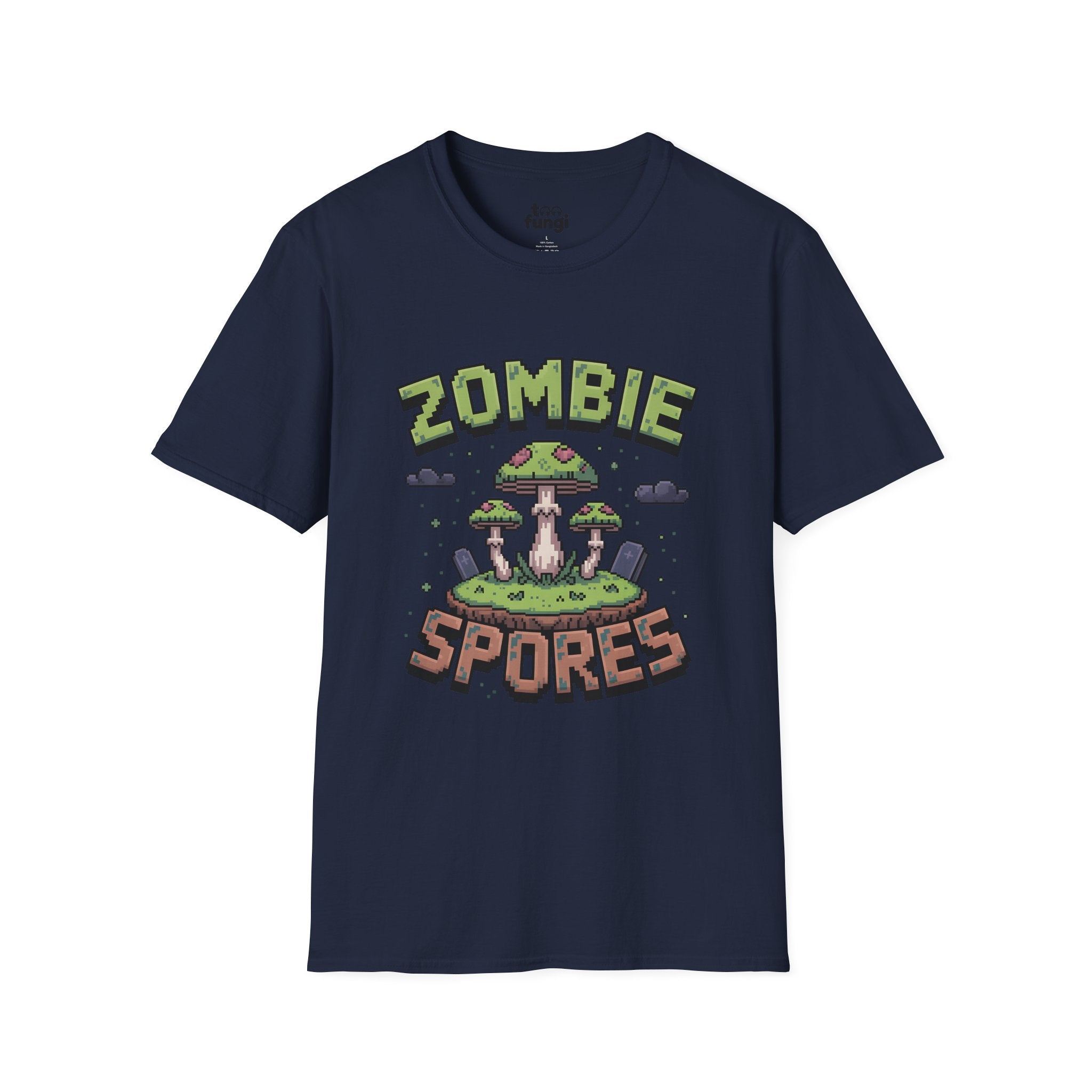Zombie Spores 8-Bit Horror Pixel Art T-Shirt