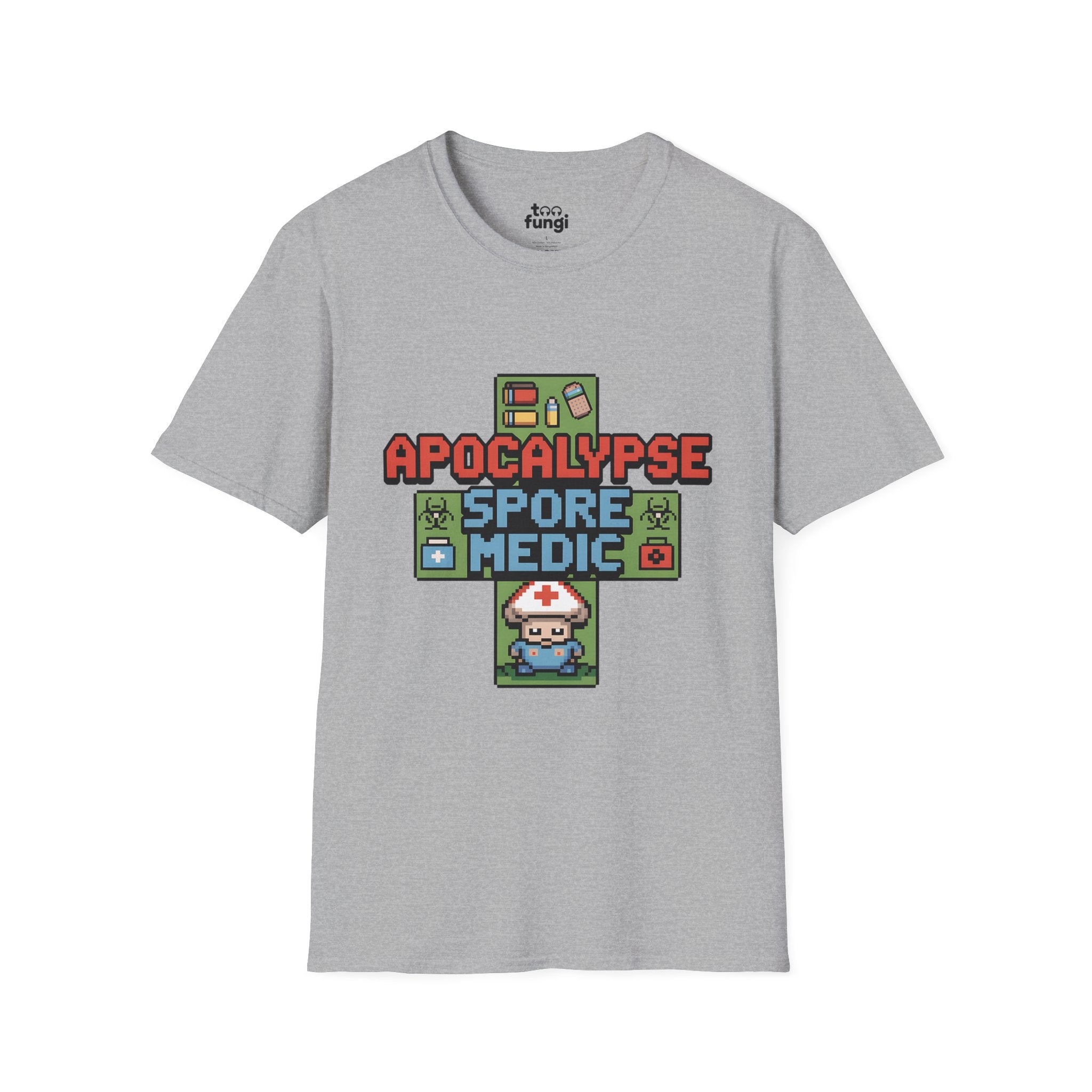 Apocalypse Spore Medic 8-Bit Emergency Healer T-Shirt