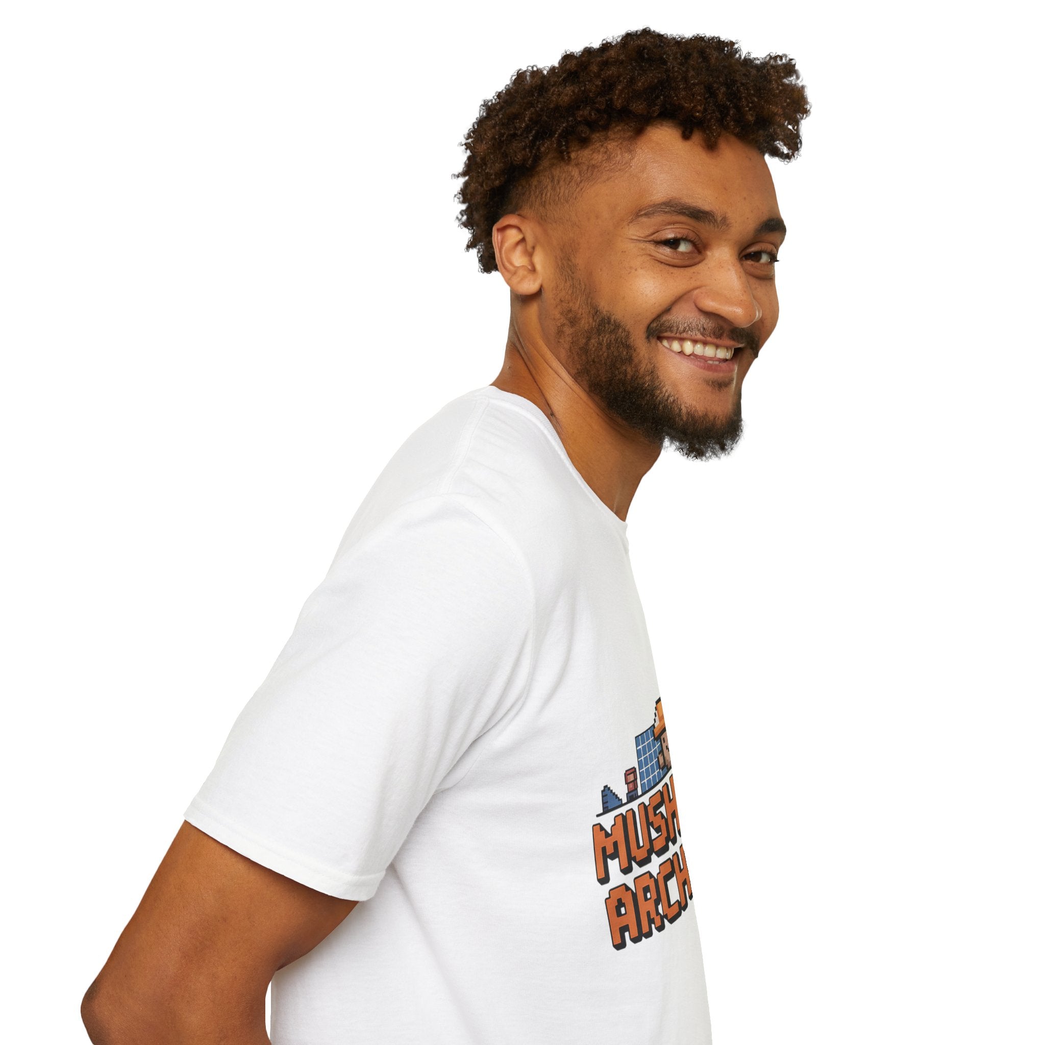 Underground Mushroom Architect 8-Bit Cave Designer T-Shirt