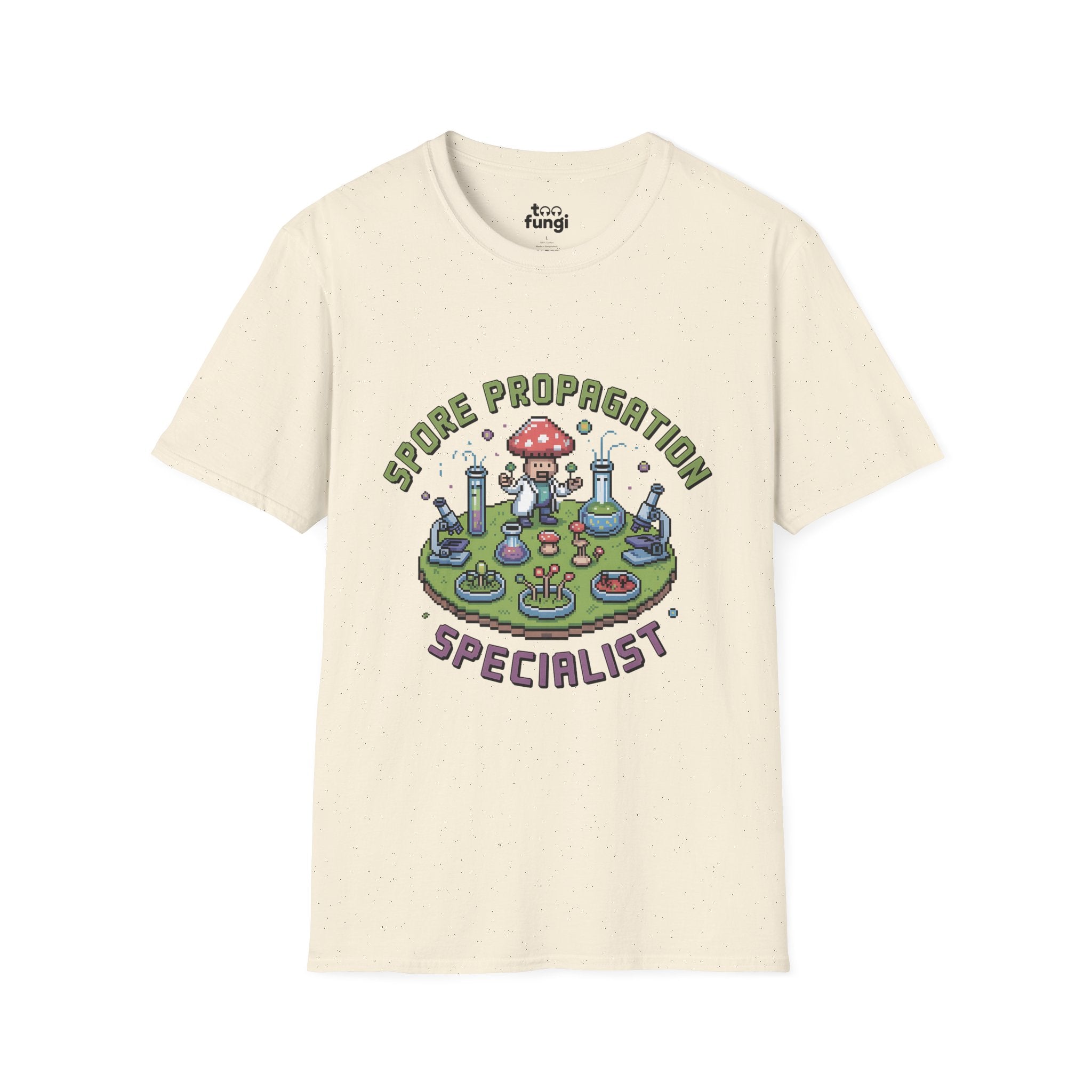 Spore Propagation Specialist 8-Bit Expert Badge T-Shirt