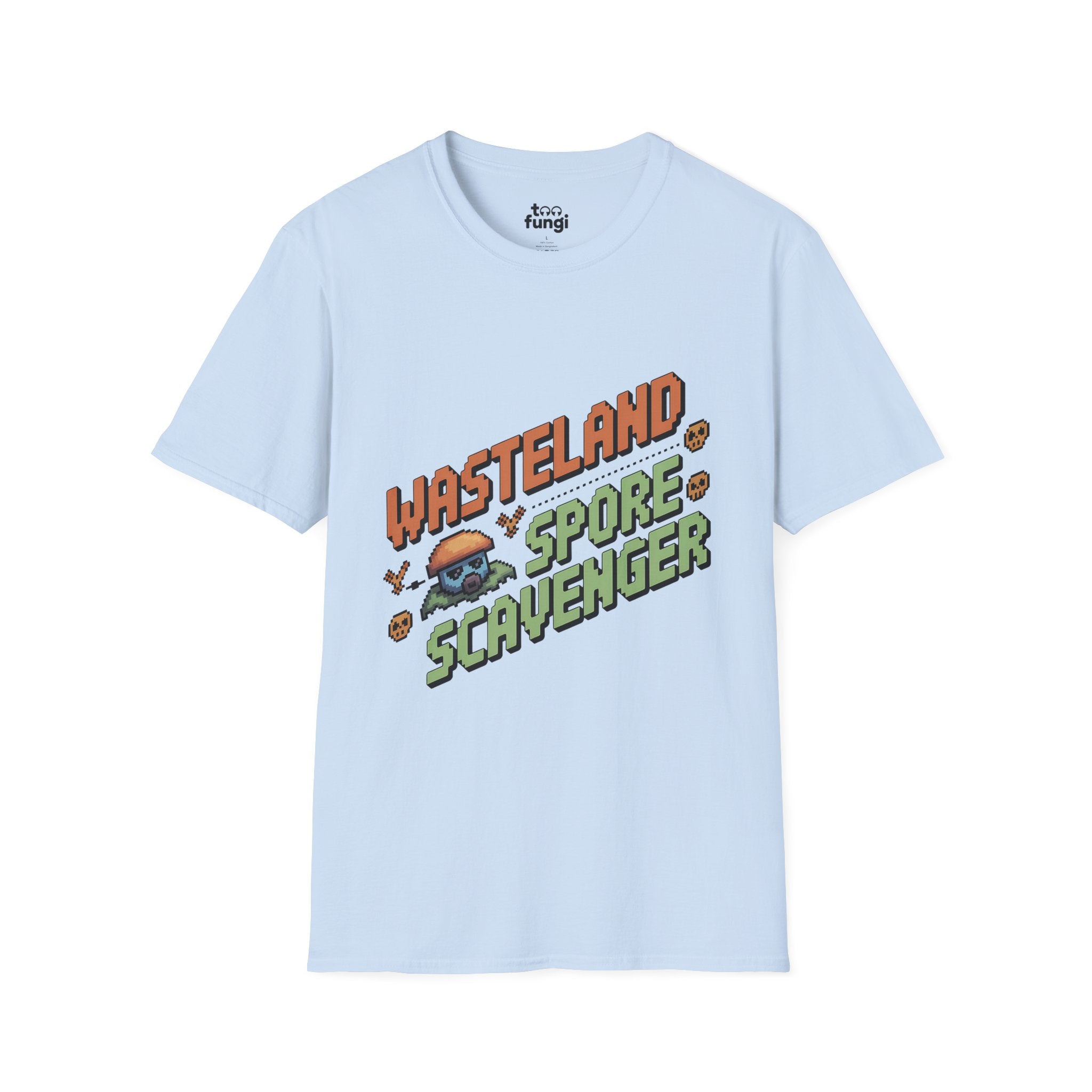 Wasteland Spore Scavenger 8-Bit Post-Apocalyptic T-Shirt