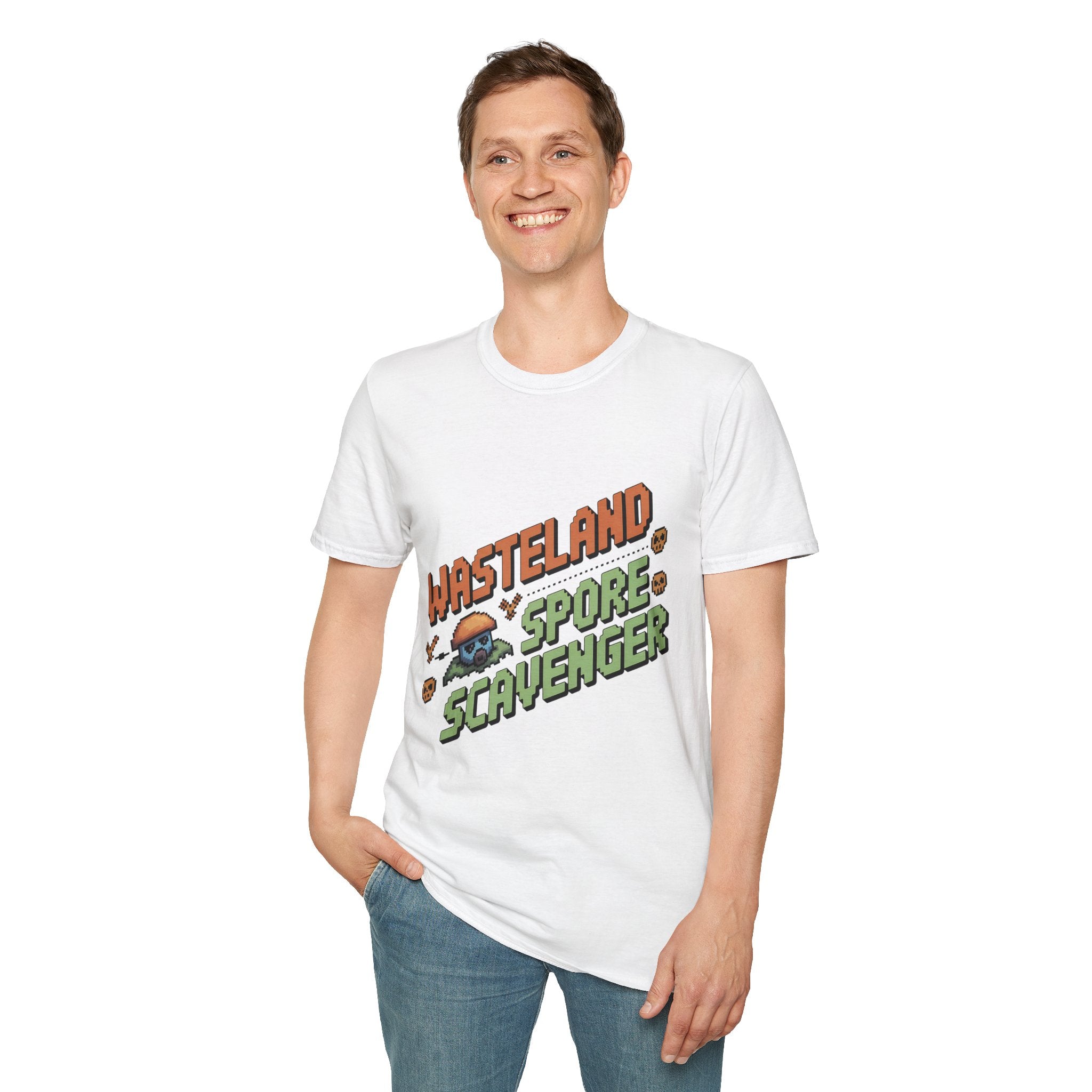 Wasteland Spore Scavenger 8-Bit Post-Apocalyptic T-Shirt