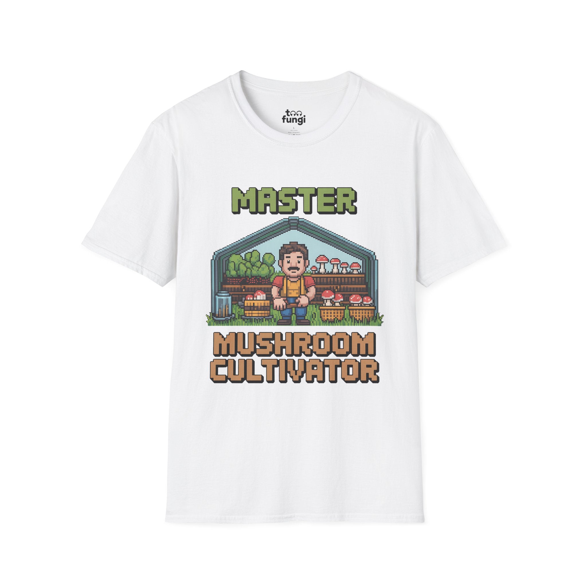 Master Mushroom Cultivator 8-Bit Growing Expert T-Shirt