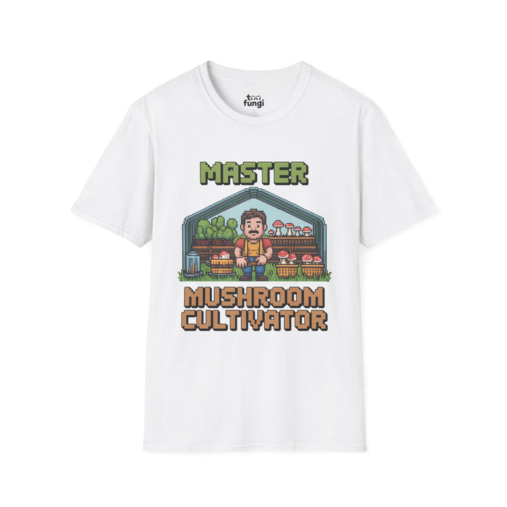 Master Mushroom Cultivator 8-Bit Growing Expert T-Shirt