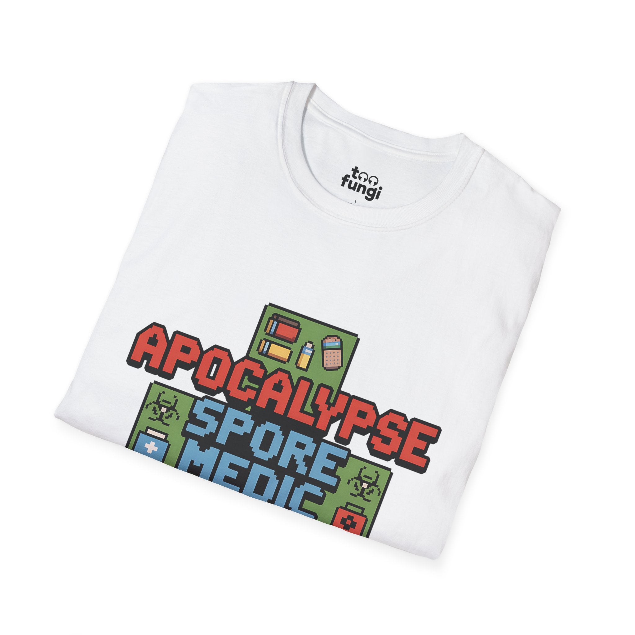 Apocalypse Spore Medic 8-Bit Emergency Healer T-Shirt
