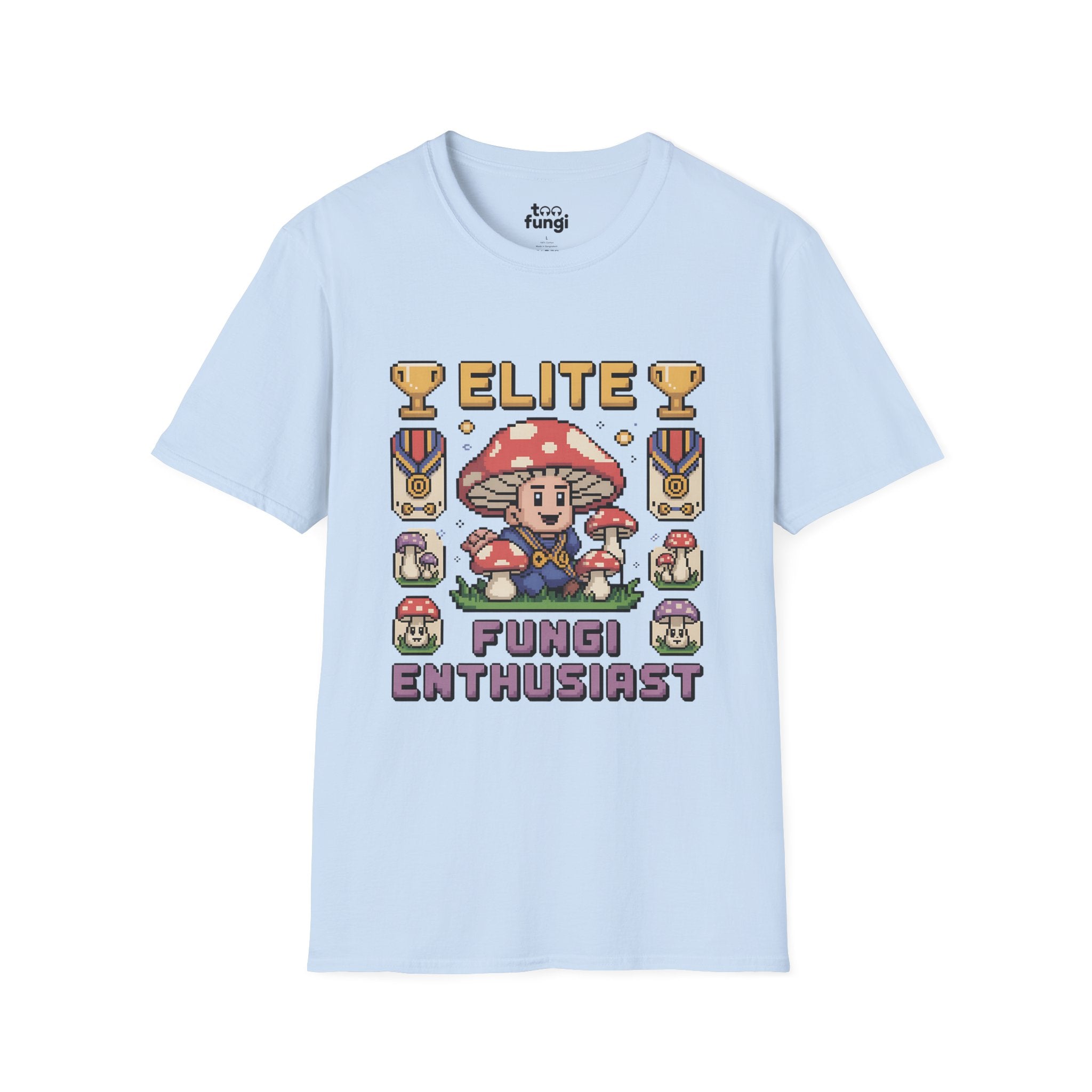 Elite Fungi Enthusiast Premium Badge T-Shirt