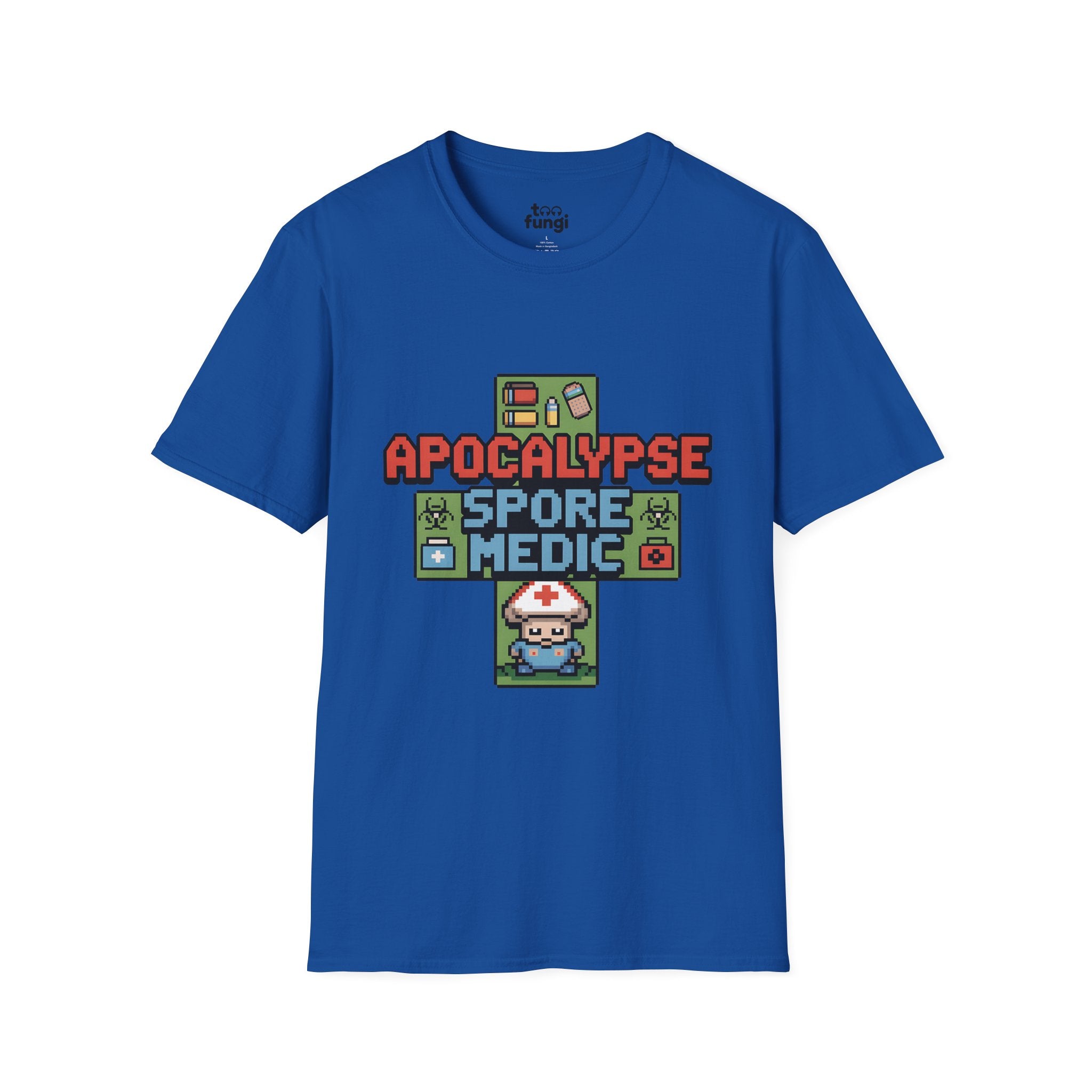 Apocalypse Spore Medic 8-Bit Emergency Healer T-Shirt