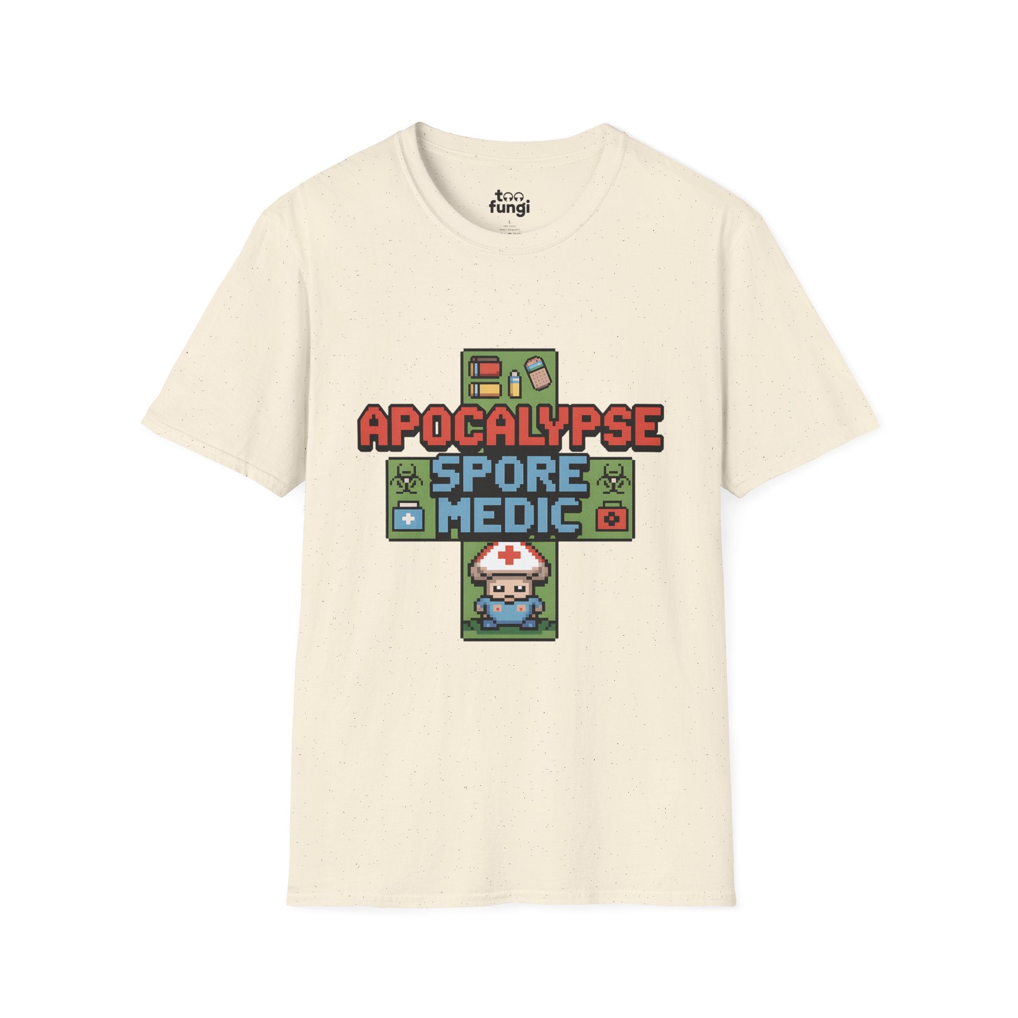 Apocalypse Spore Medic 8-Bit Emergency Healer T-Shirt