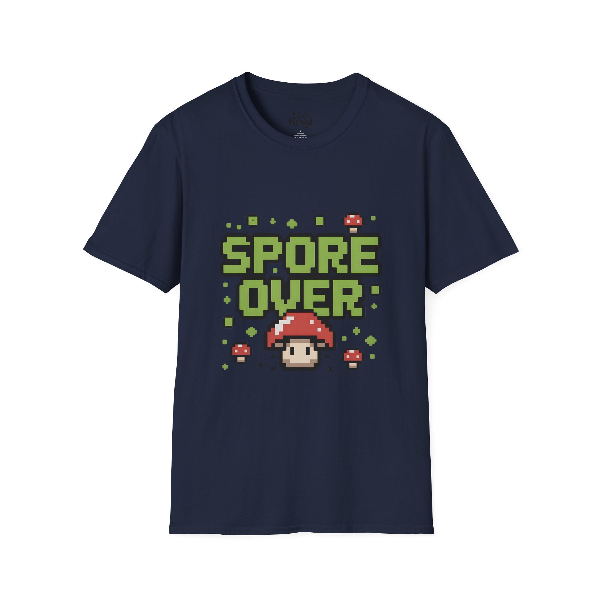 Spore Over 8-Bit Gaming Mushroom T-Shirt