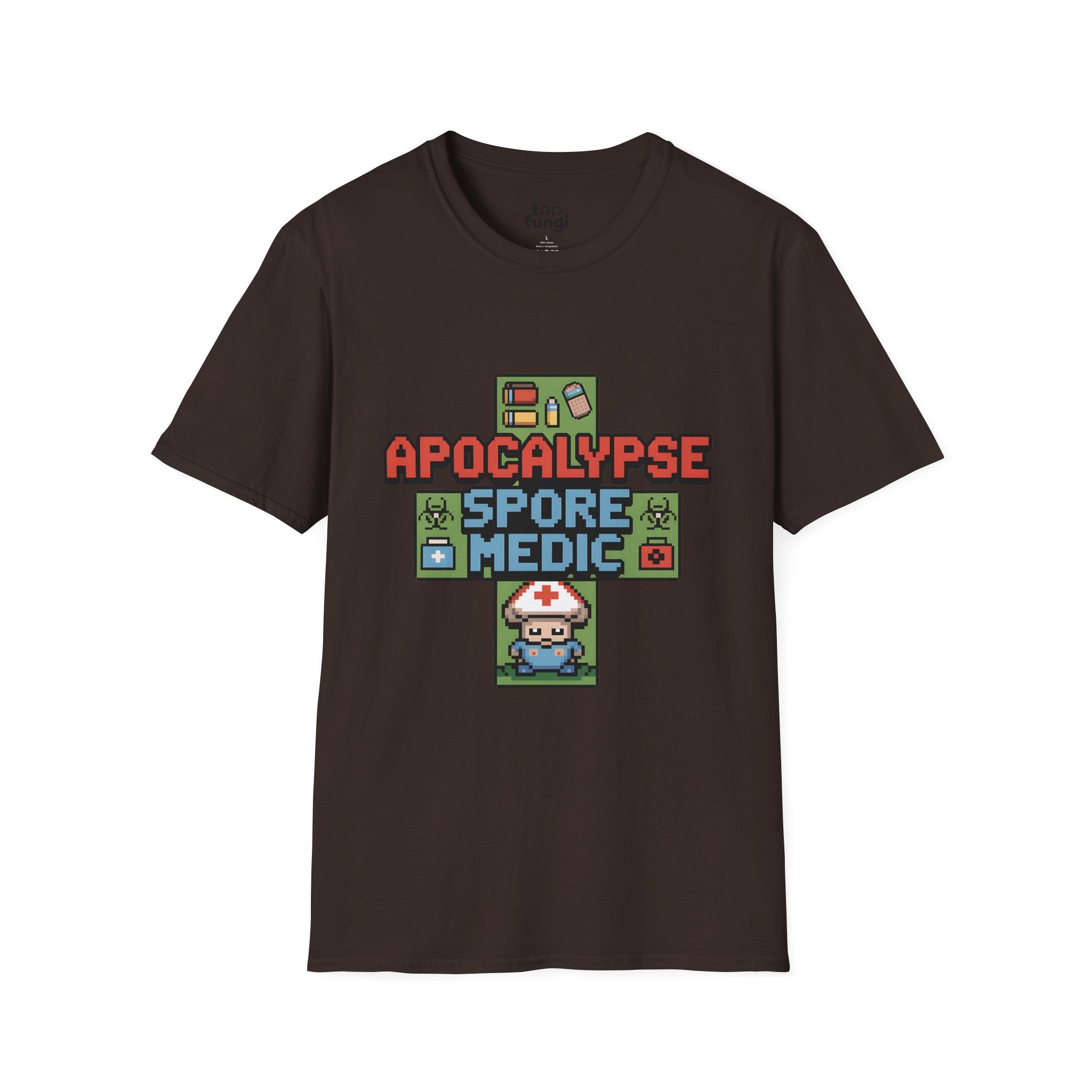 Apocalypse Spore Medic 8-Bit Emergency Healer T-Shirt