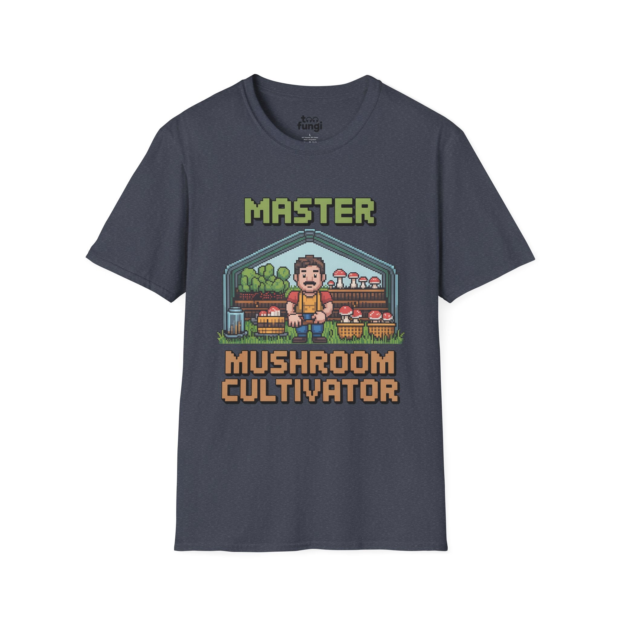 Master Mushroom Cultivator 8-Bit Growing Expert T-Shirt