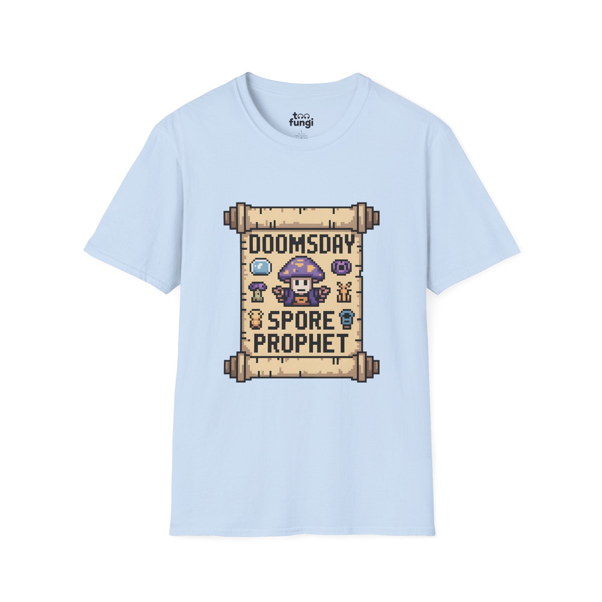 Doomsday Spore Prophet 8-Bit Oracle Badge T-Shirt