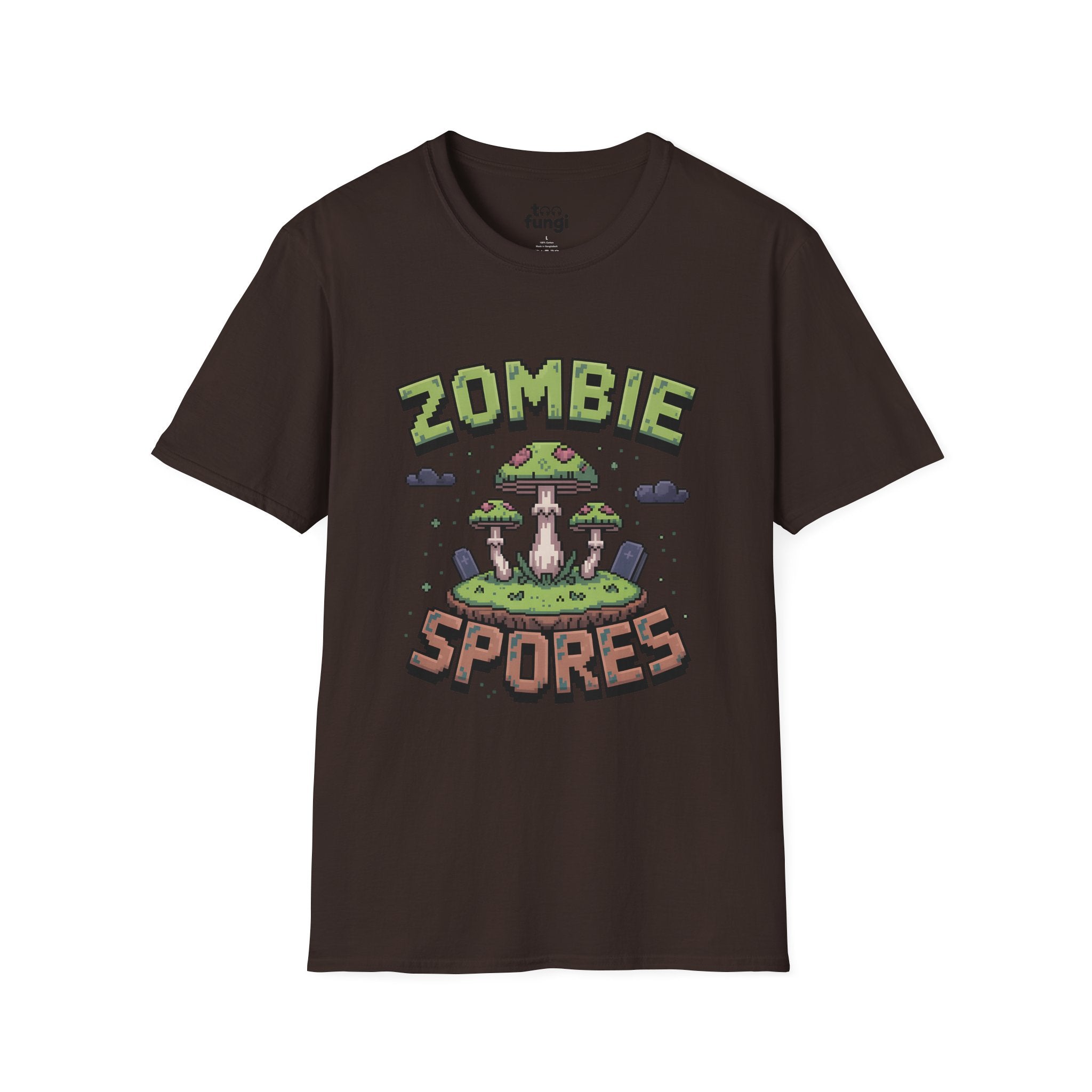 Zombie Spores 8-Bit Horror Pixel Art T-Shirt