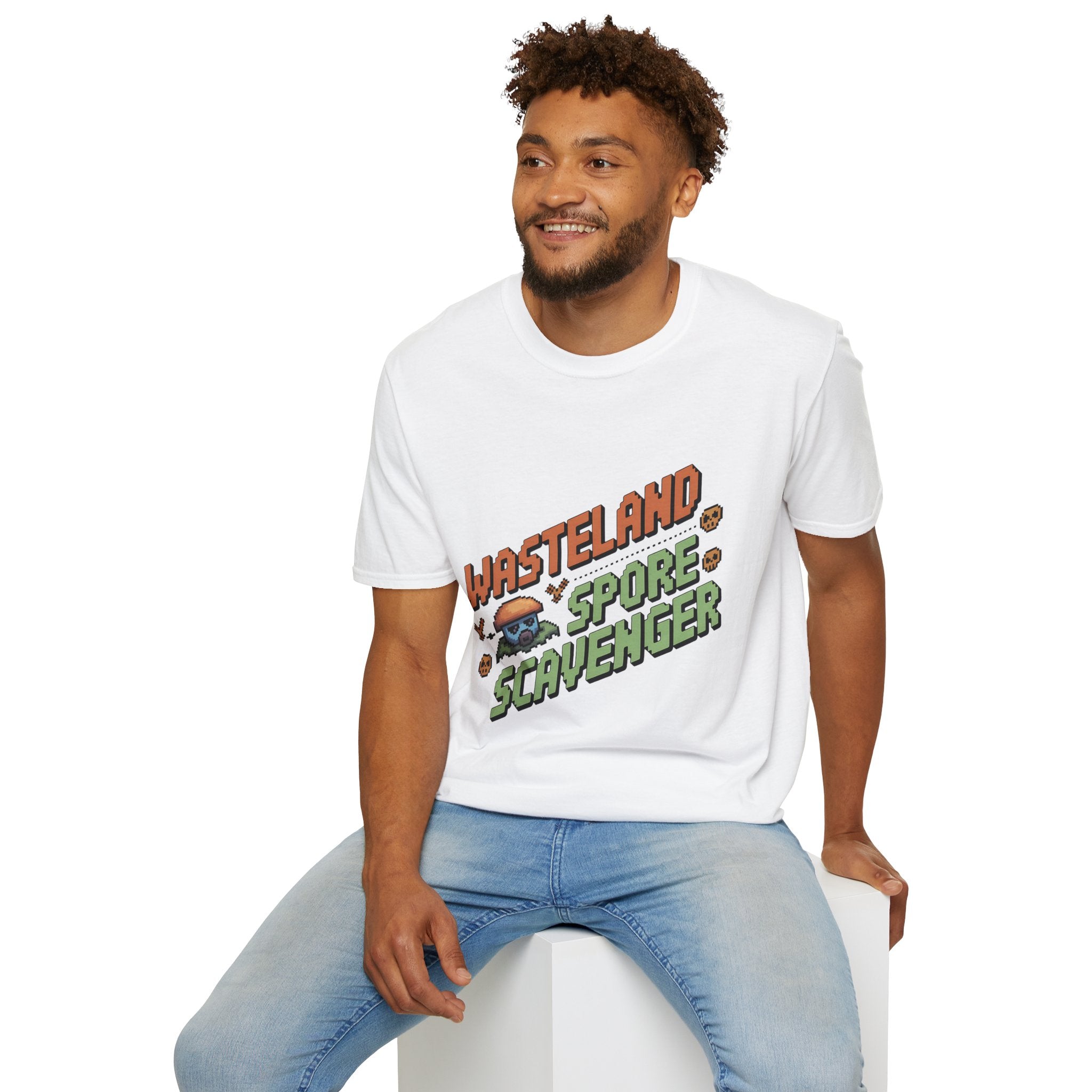 Wasteland Spore Scavenger 8-Bit Post-Apocalyptic T-Shirt