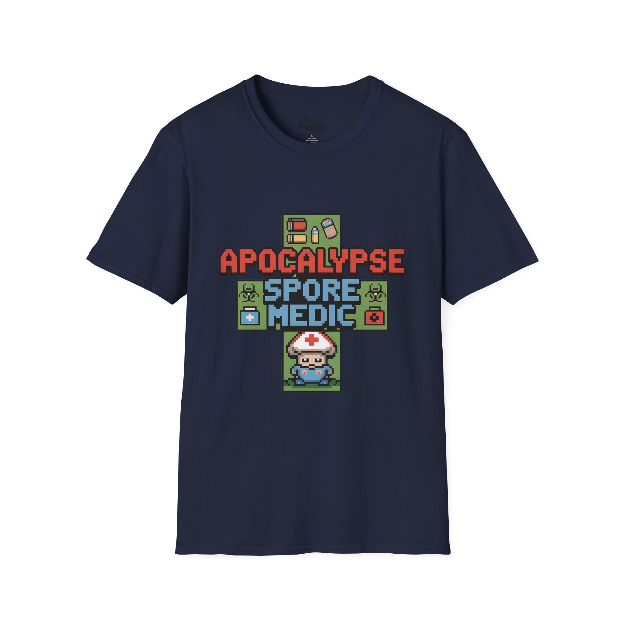 Apocalypse Spore Medic 8-Bit Emergency Healer T-Shirt