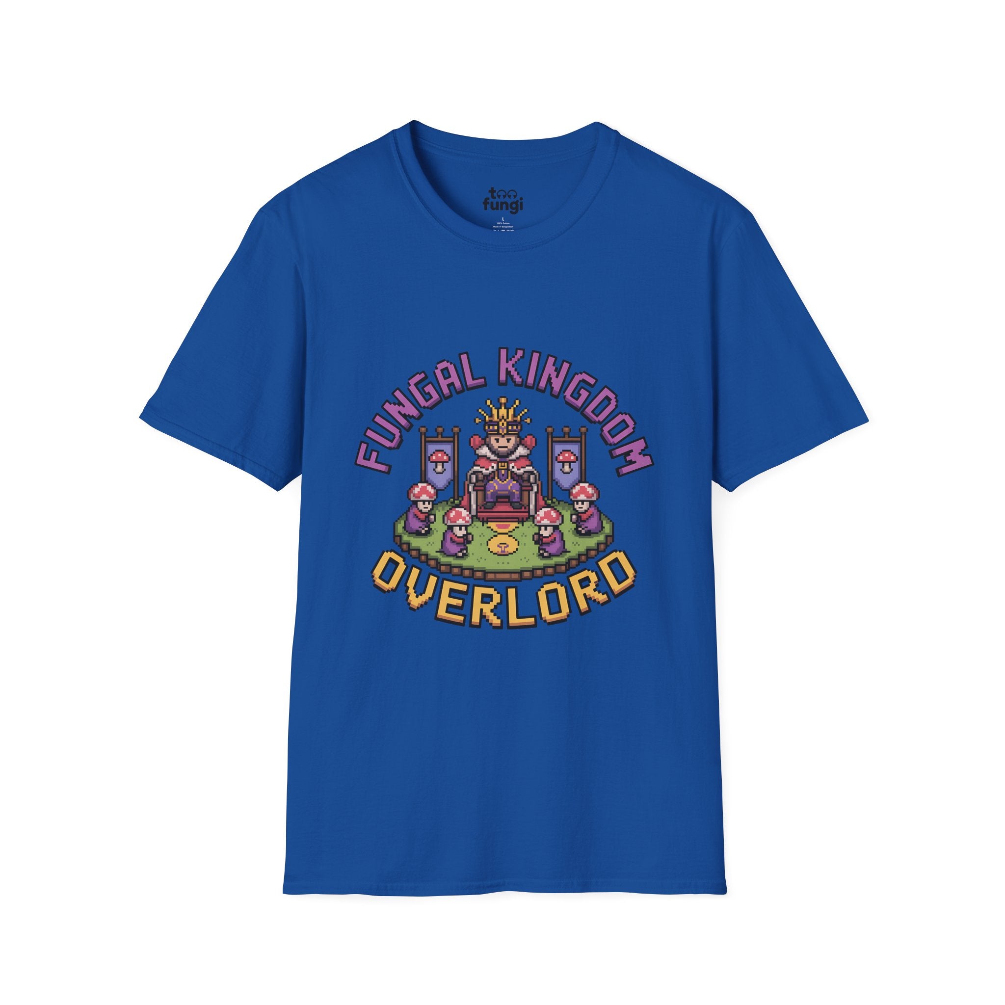 Fungal Kingdom Overlord 8-Bit Royal Badge T-Shirt