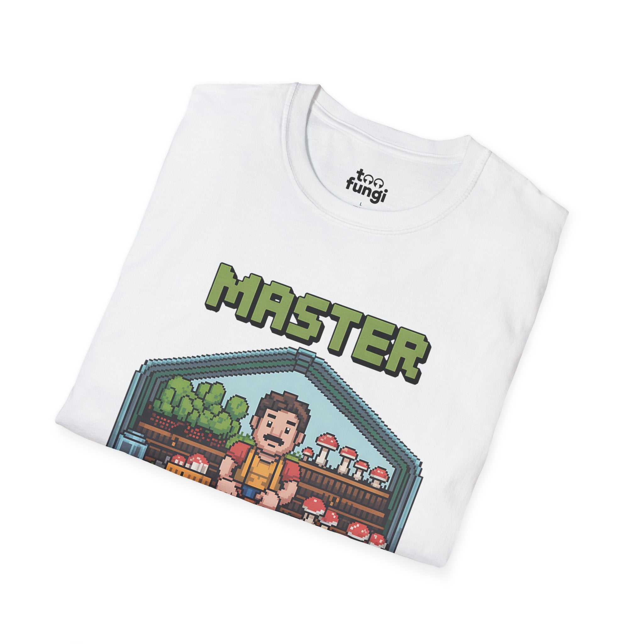 Master Mushroom Cultivator 8-Bit Growing Expert T-Shirt