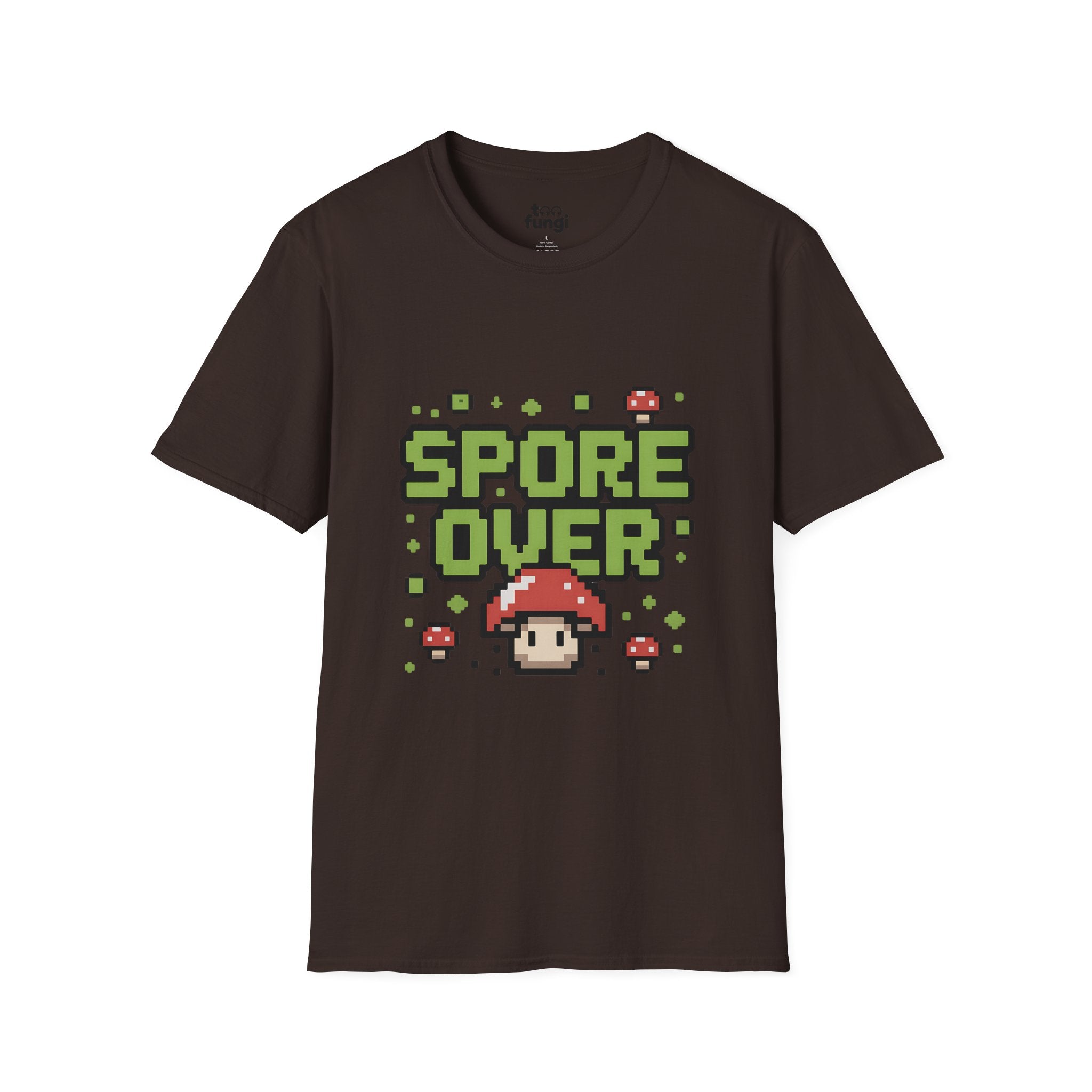 Spore Over 8-Bit Gaming Mushroom T-Shirt