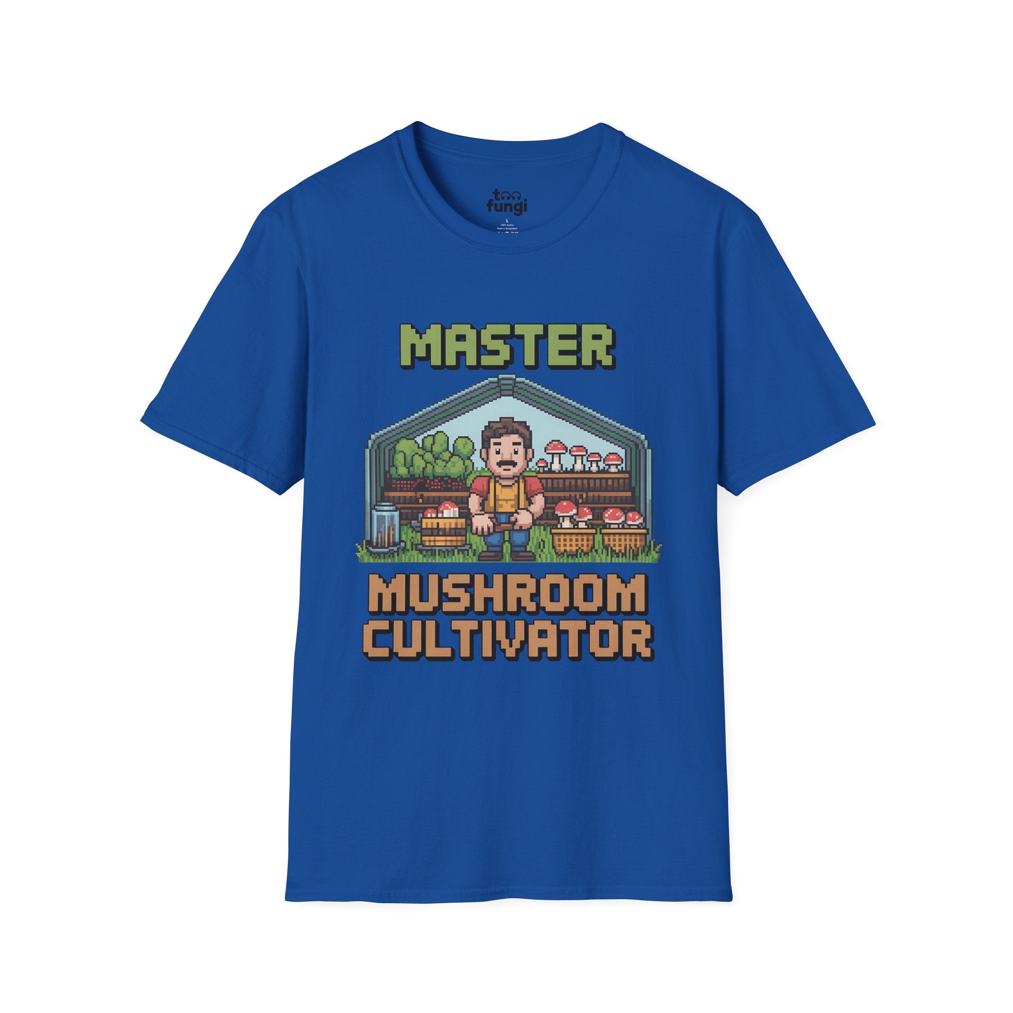 Master Mushroom Cultivator 8-Bit Growing Expert T-Shirt