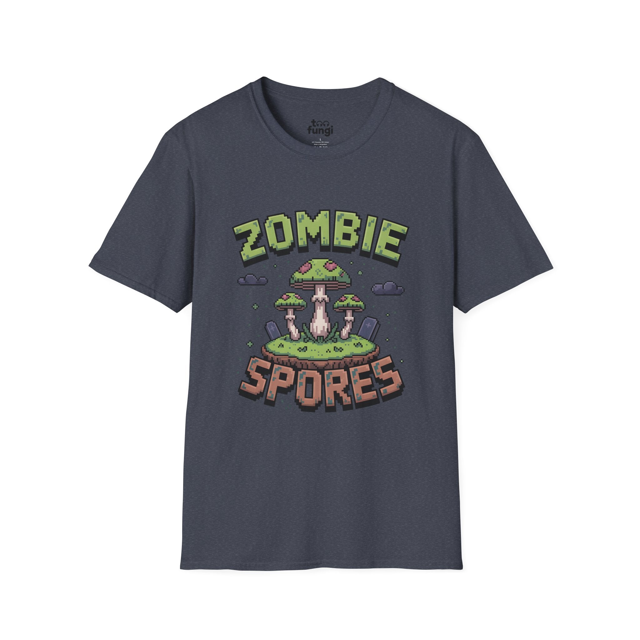 Zombie Spores 8-Bit Horror Pixel Art T-Shirt