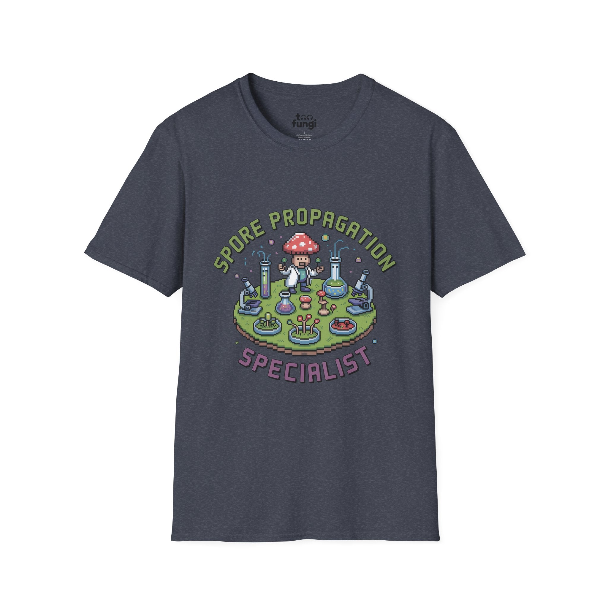 Spore Propagation Specialist 8-Bit Expert Badge T-Shirt