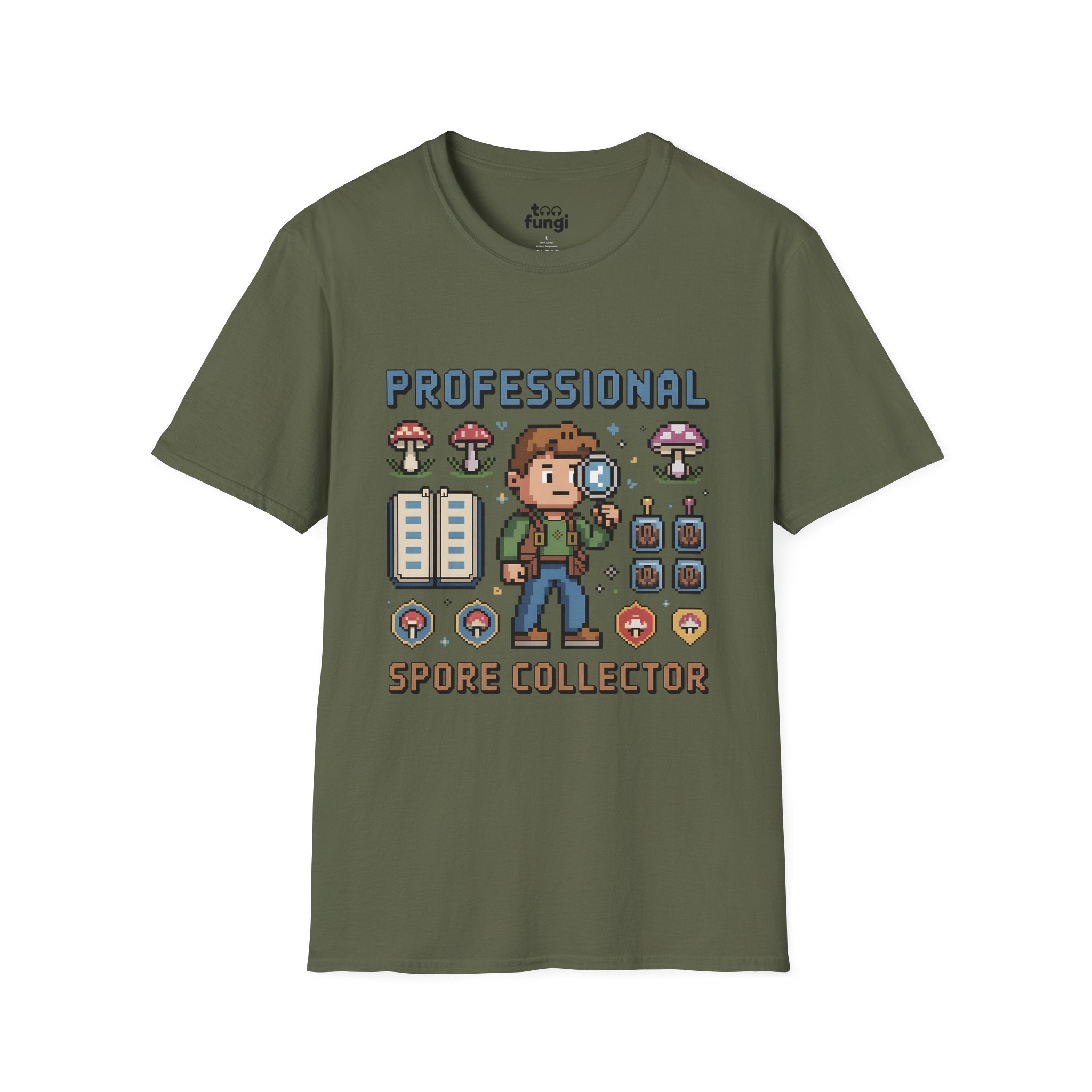 Professional Spore Collector 8-Bit Expert Badge T-Shirt