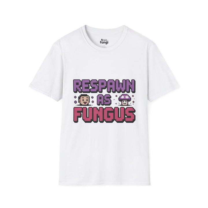 Respawn As Fungus 8-Bit Afterlife Gaming T-Shirt