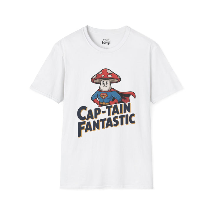 Cap-Tain Fantastic Mushroom Superhero T-Shirt