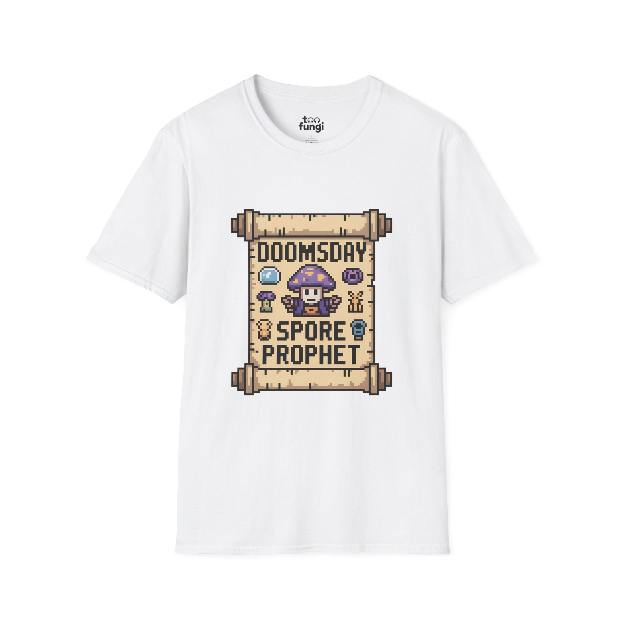 Doomsday Spore Prophet 8-Bit Oracle Badge T-Shirt