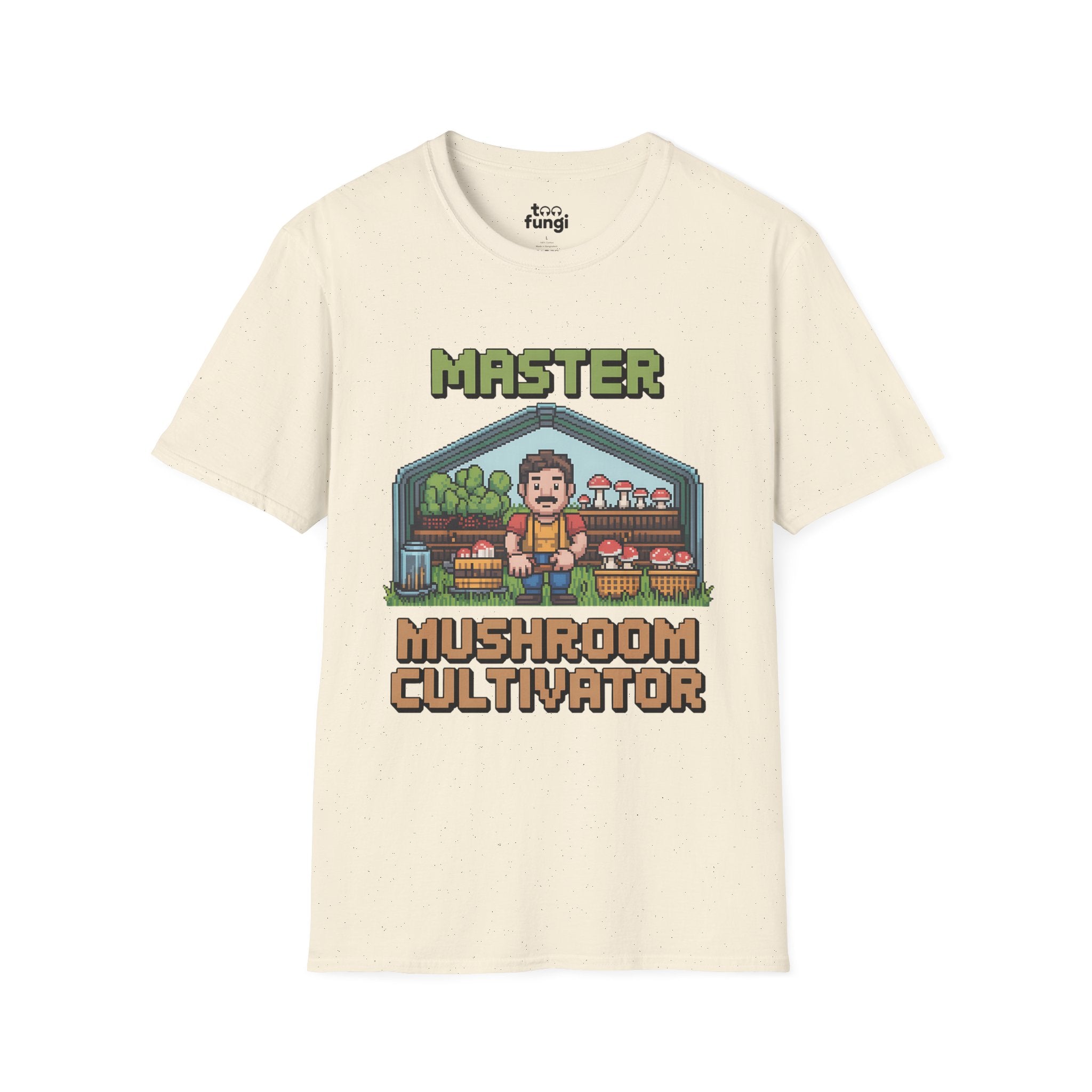 Master Mushroom Cultivator 8-Bit Growing Expert T-Shirt