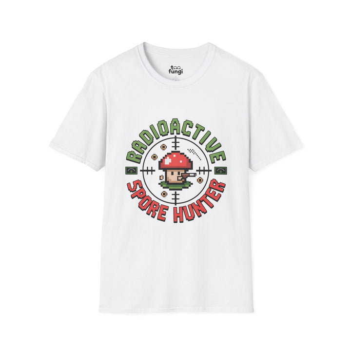 Bioactive Spore Hunter 8-Bit Research Badge T-Shirt